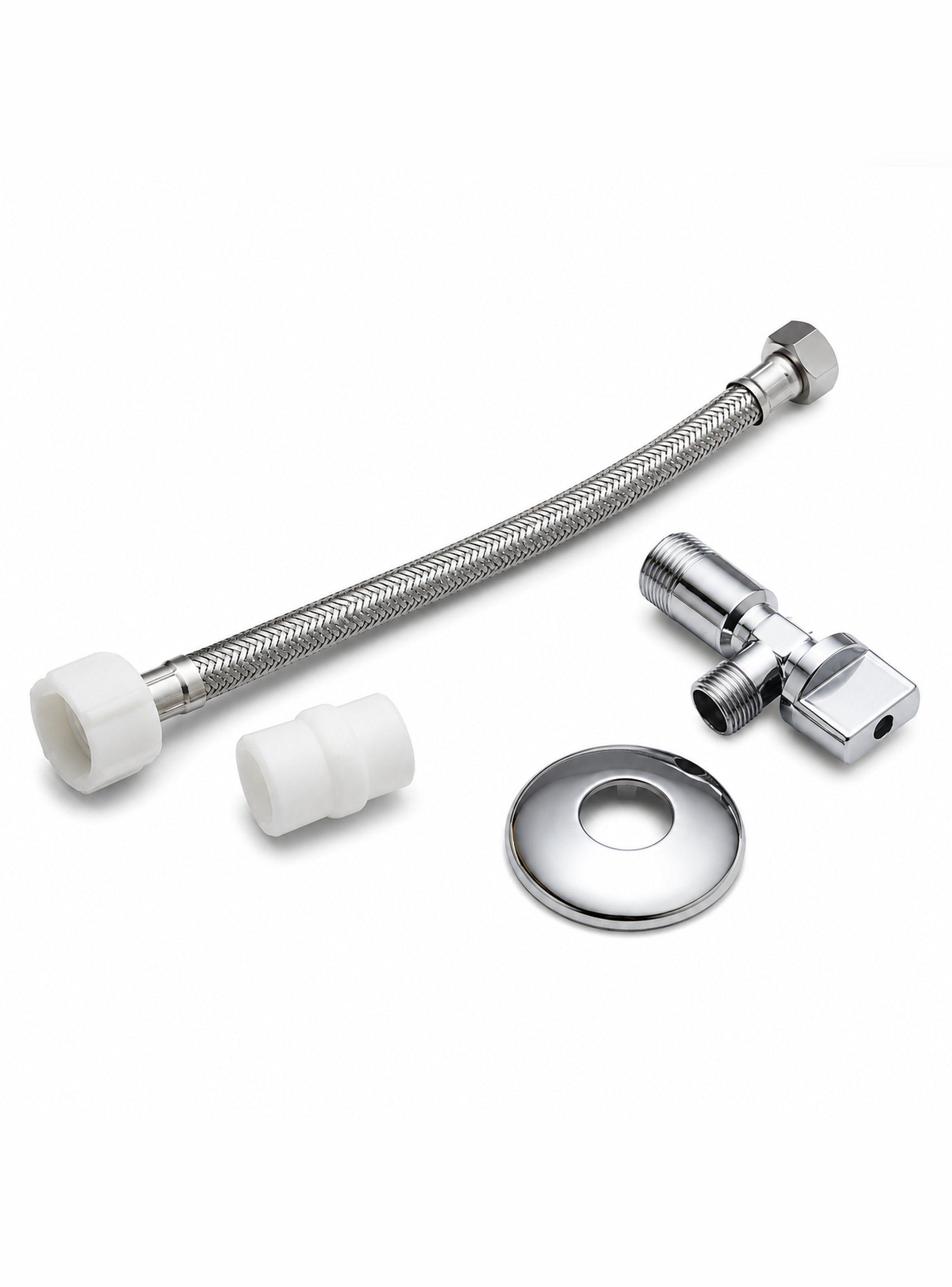 Llave Angular 1/2 Flexible Technoflex 1/2x15/16 35cm Stretto-0