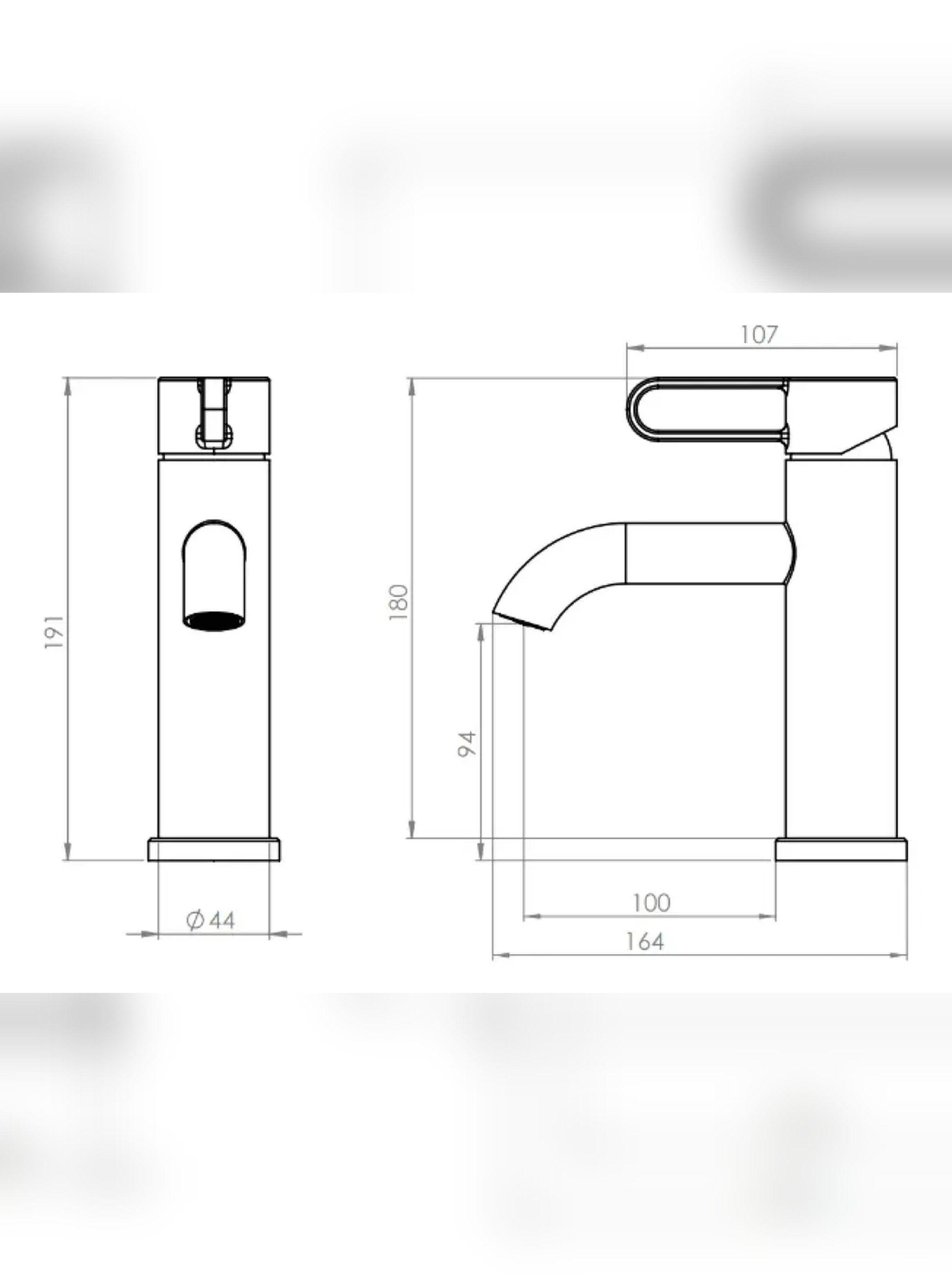 Monomando Llave Grifo Lavamanos Modelo Rizzo Marca Stretto-4