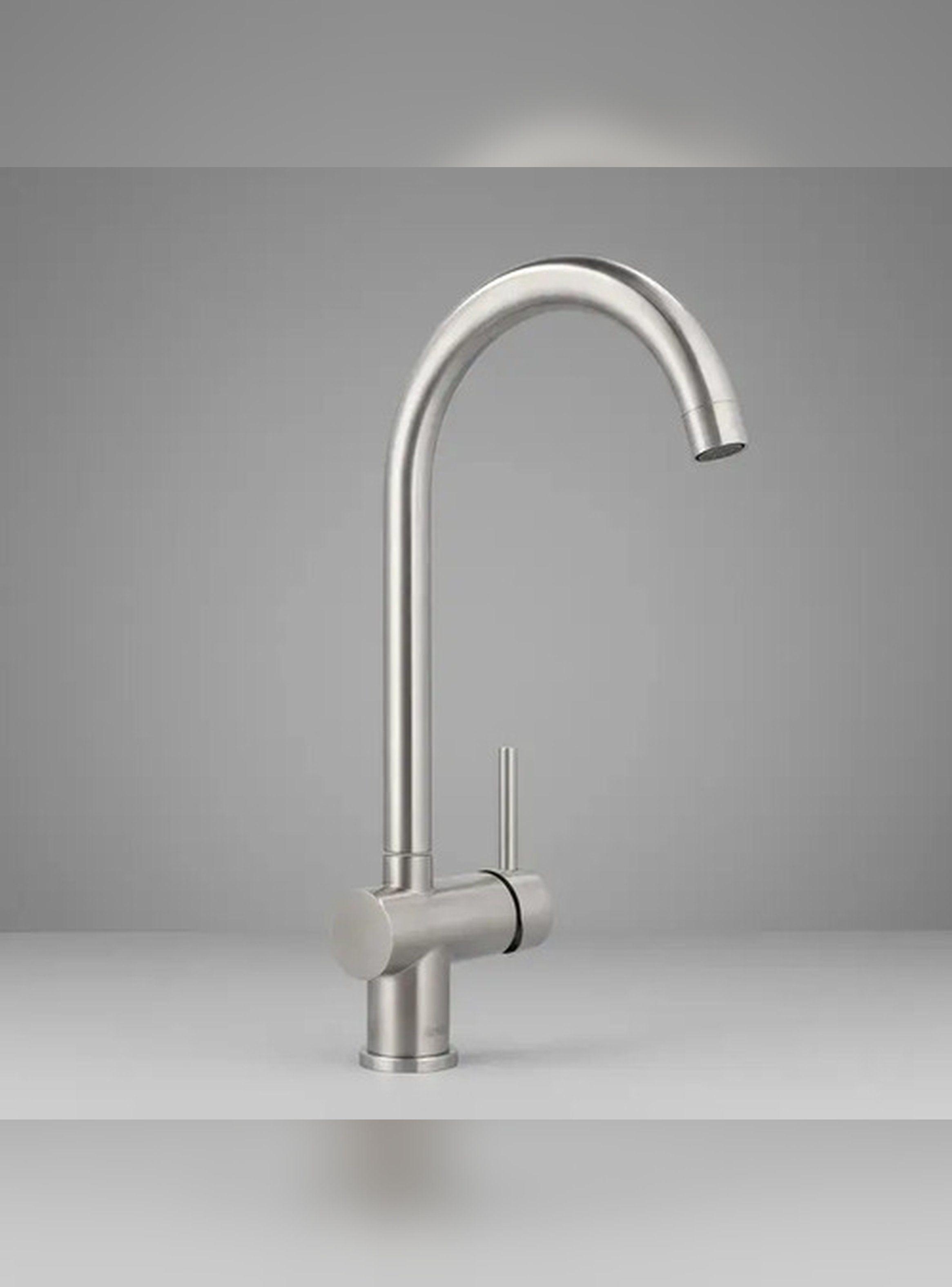 Monomando Llave Grifo Lavaplatos Cento Stretto Inox-4