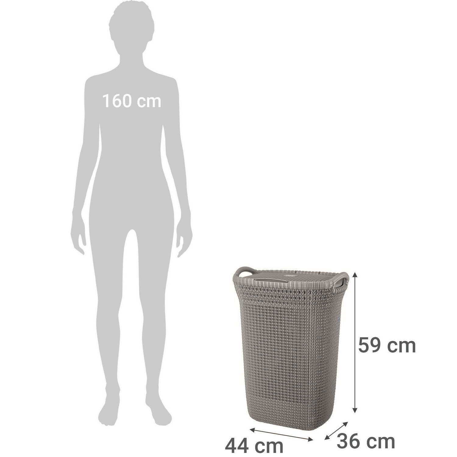 Cesto Canasto Para Ropa Khipu 60 Lts Con Tapa-4