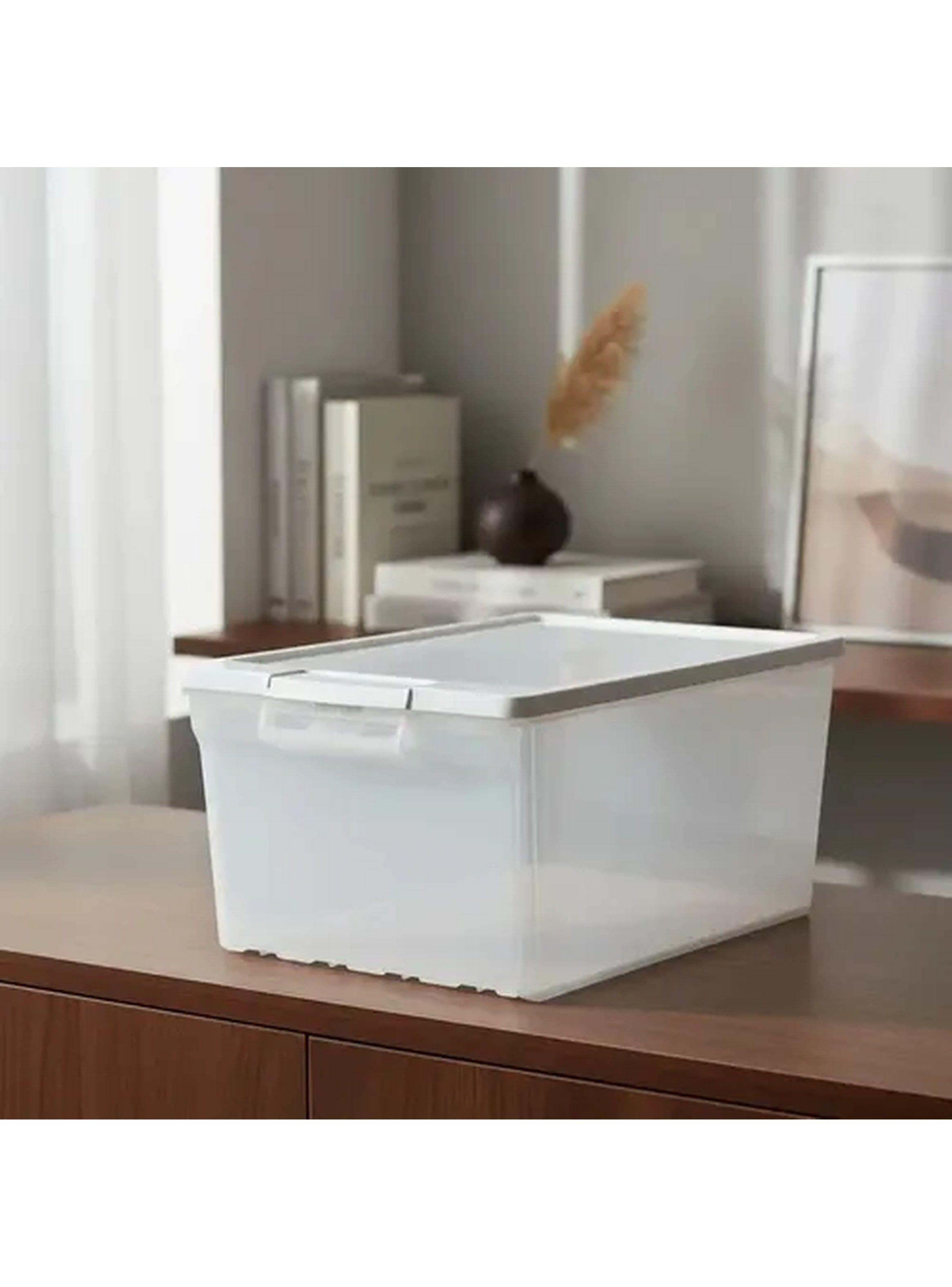 Caja Multiusos con Tapa Blanca Reyplast Luxor Zapatos-2