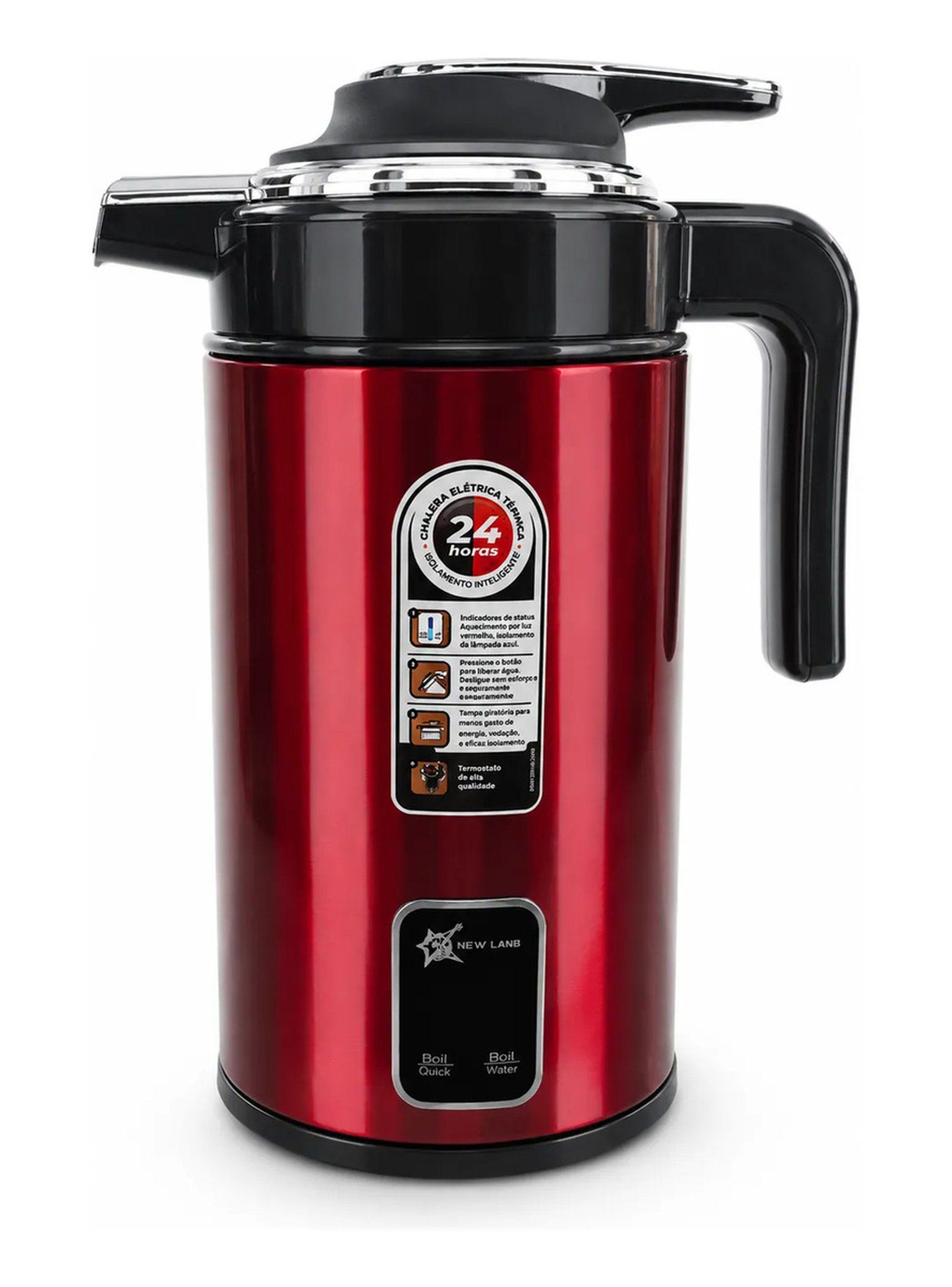 Termo Hervidor Electrico 3 Litros 2200W Color Rojo-4