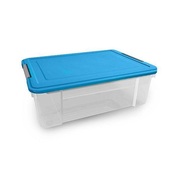 Caja Organizadora Transparente Multiusos 53 Lts Praga Kendy-0