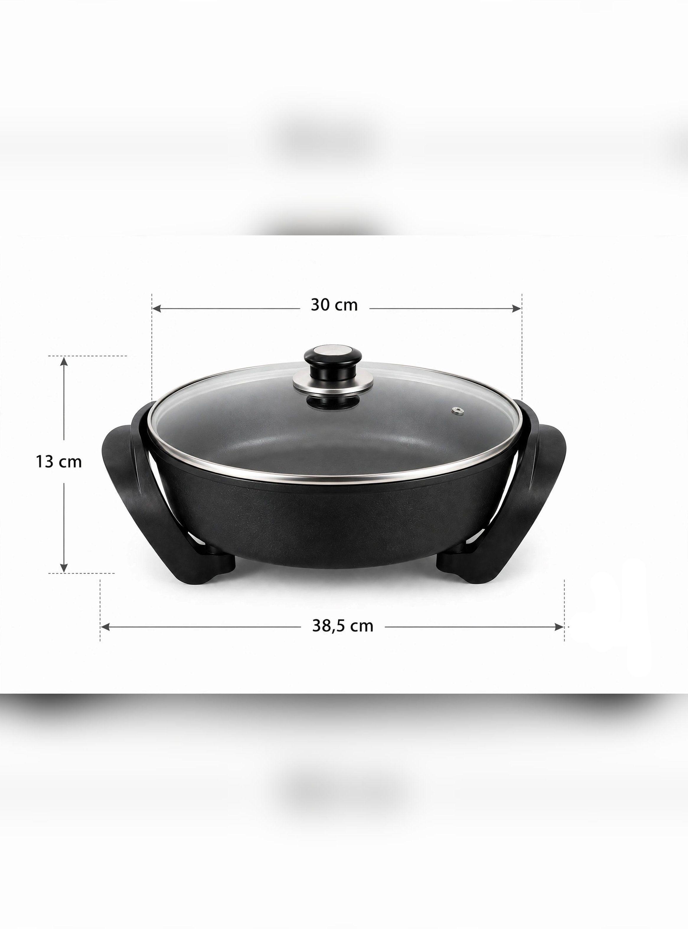 Sartén Eléctrico Multifunción Aluminio 30cm 1500w 5l Sokany-7