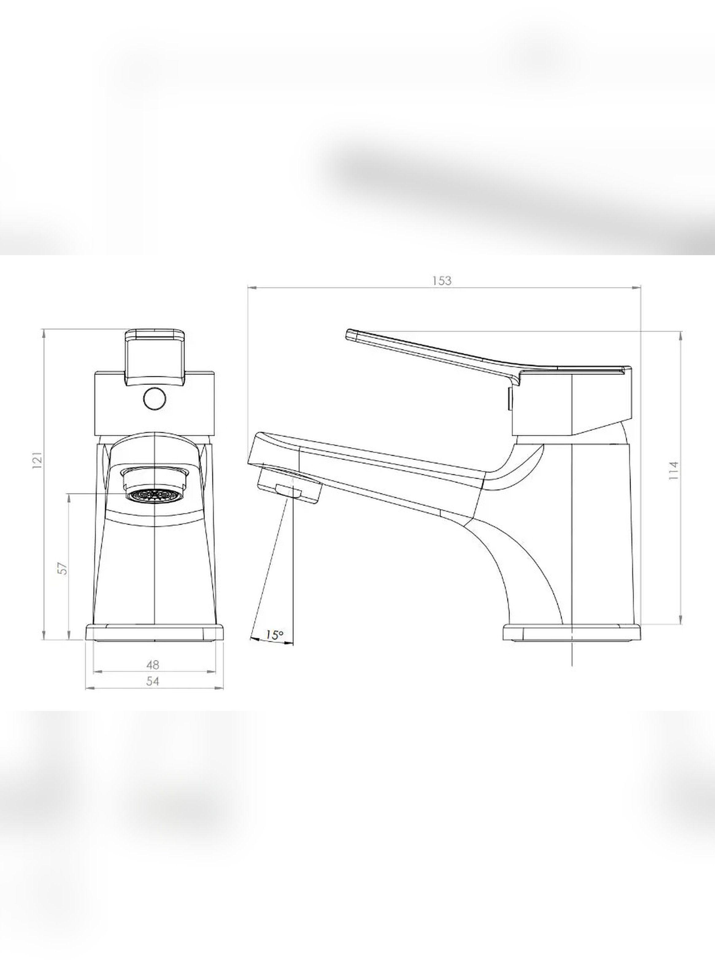 Monomando Llave Grifo Lavamanos Modelo Dallas Marca PMB-2