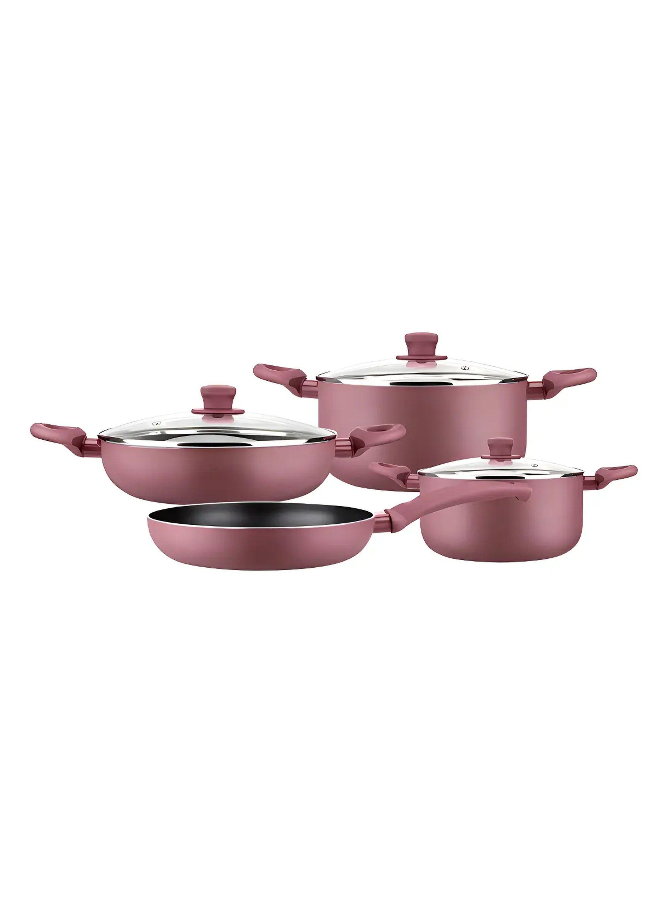 Batería De Cocina 7 Piezas Marmicoc Spring Rojo-2