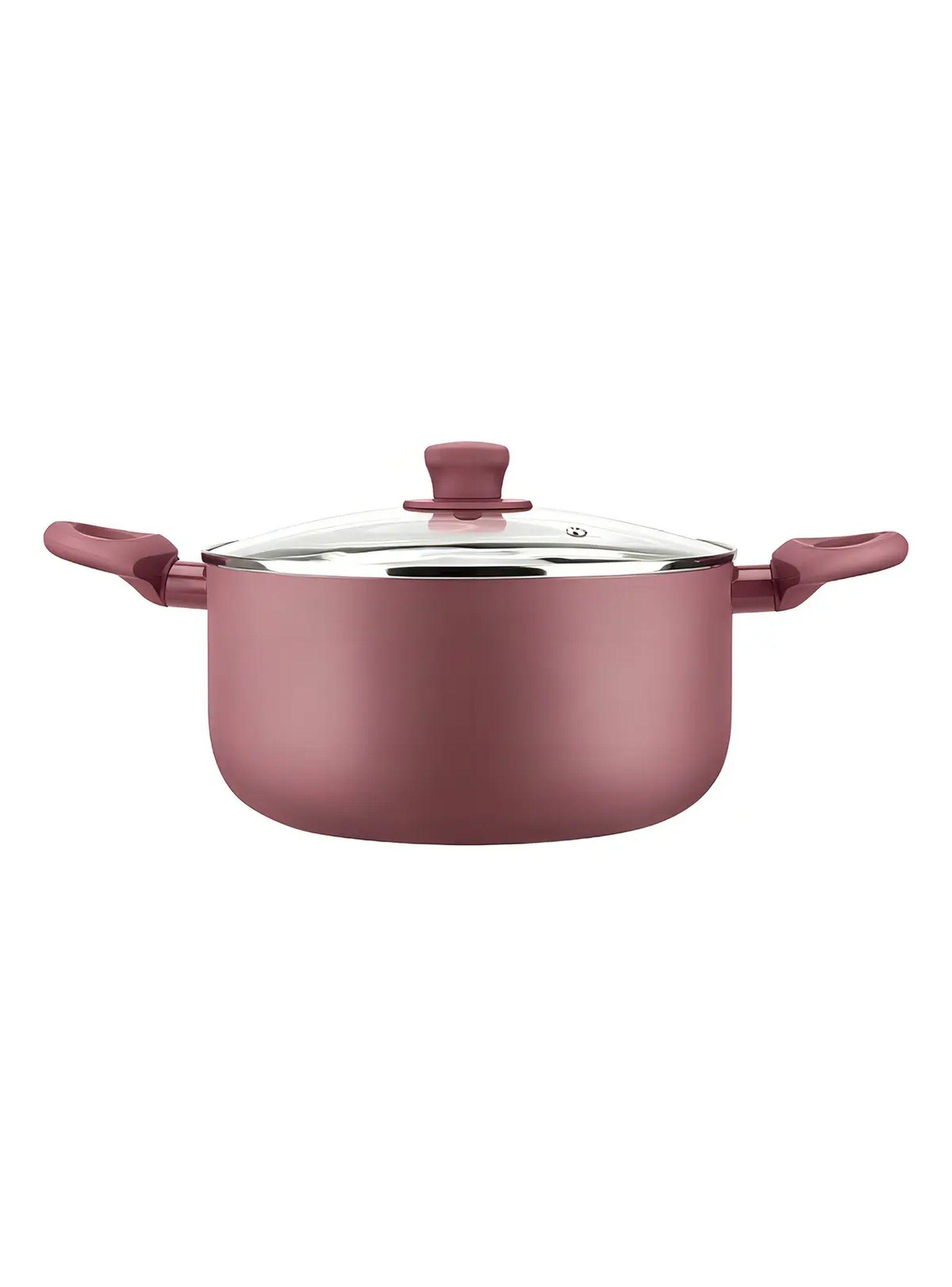 Batería De Cocina 7 Piezas Marmicoc Spring Rojo-3