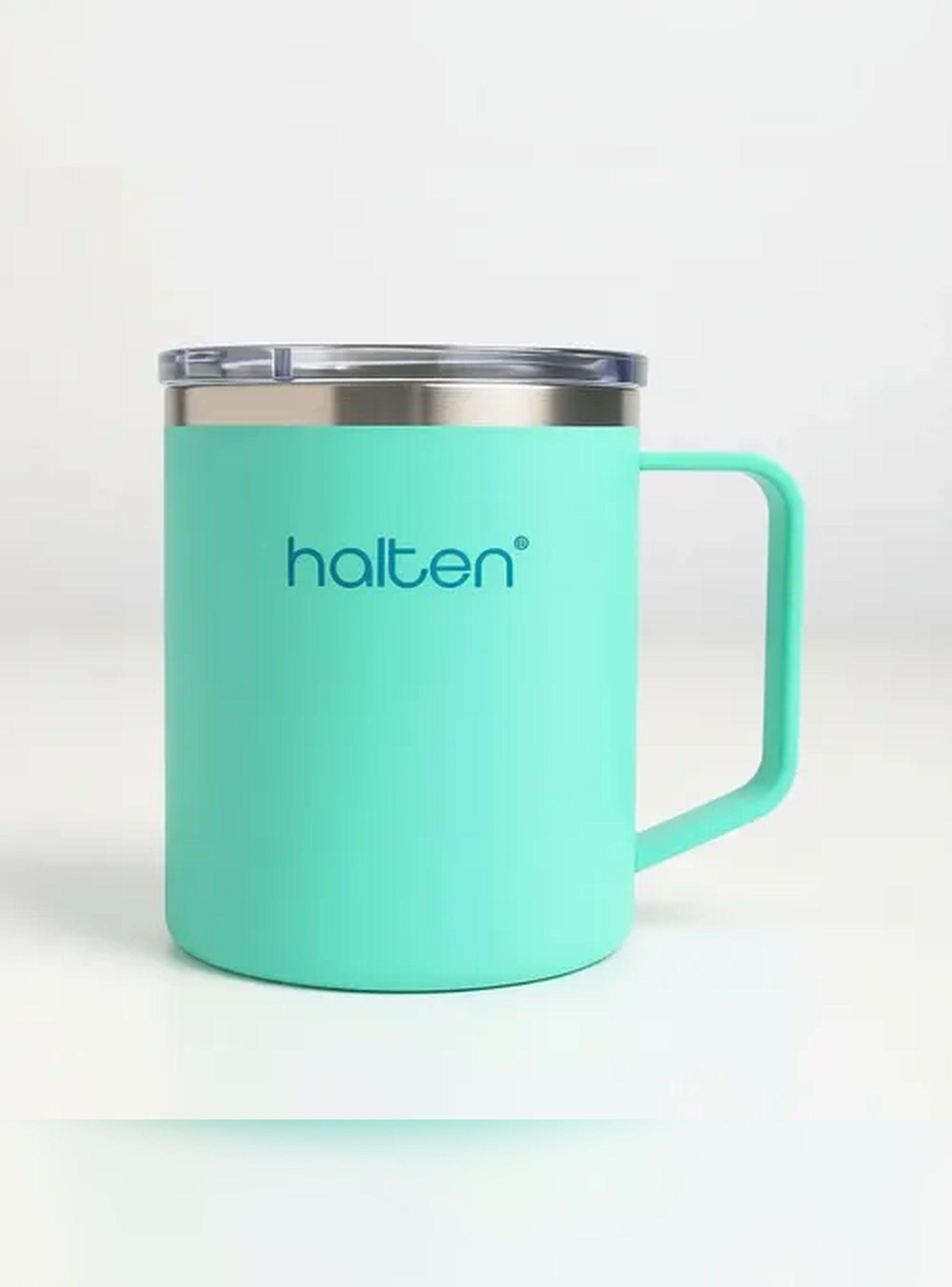 Termo Mug Acero Inoxidable 450 Ml Halten Funny Verde-2