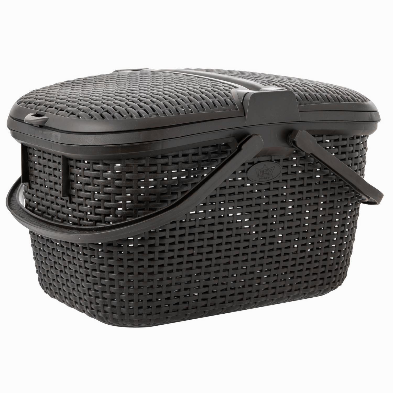 Canasta Cesto Ratan Para Alimentos Picnic Camping-4