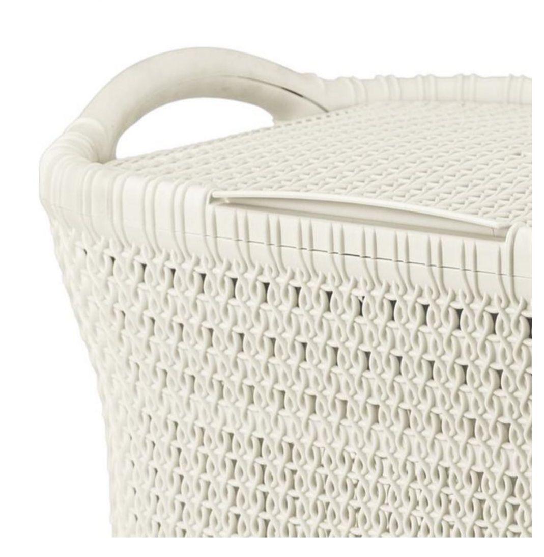 Cesto Canasto Para Ropa Khipu 40 Litros Con Tapa-2