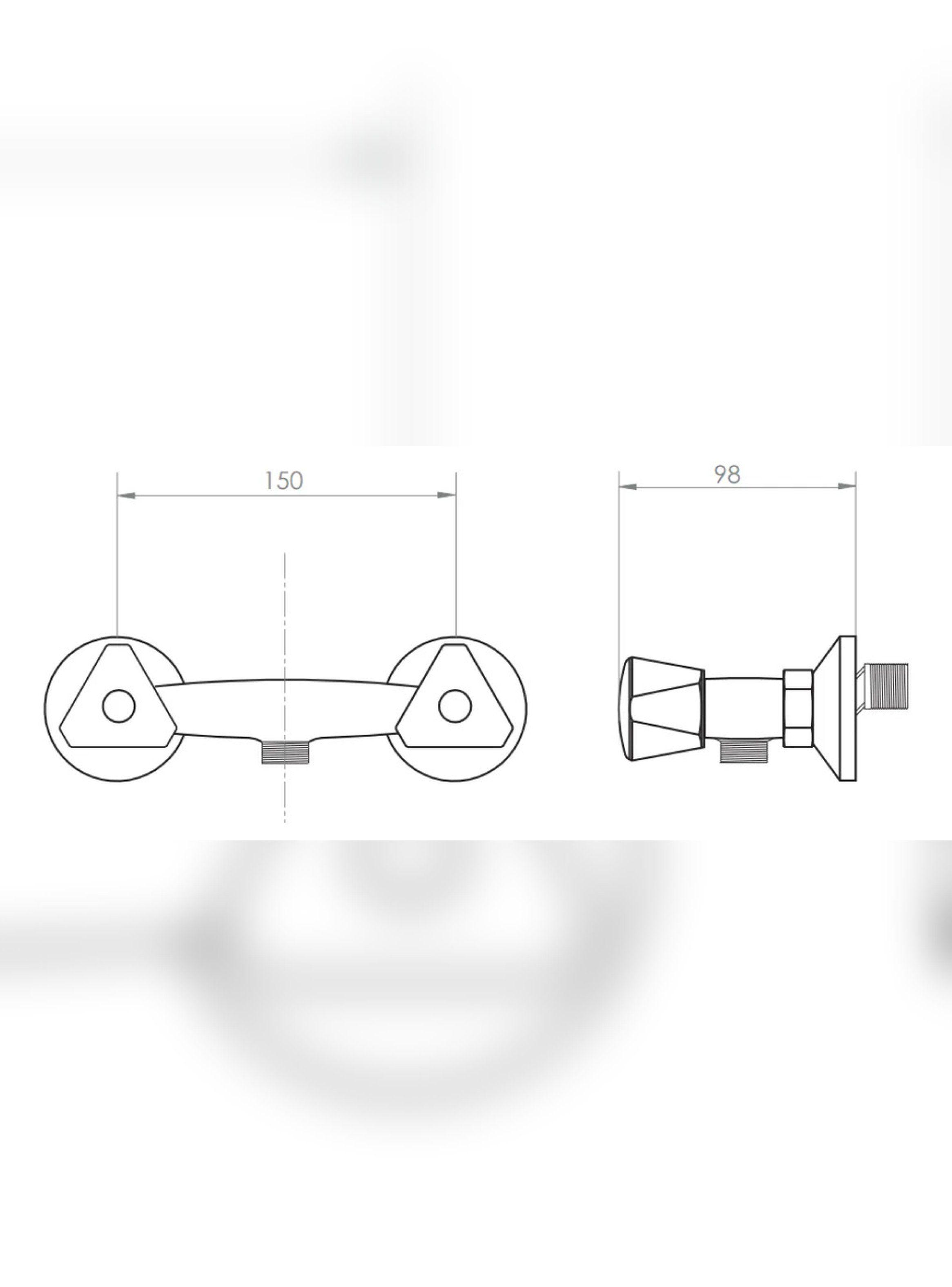 Combinación LLave Grifo Para Ducha Modelo Miami Marca PMB-9