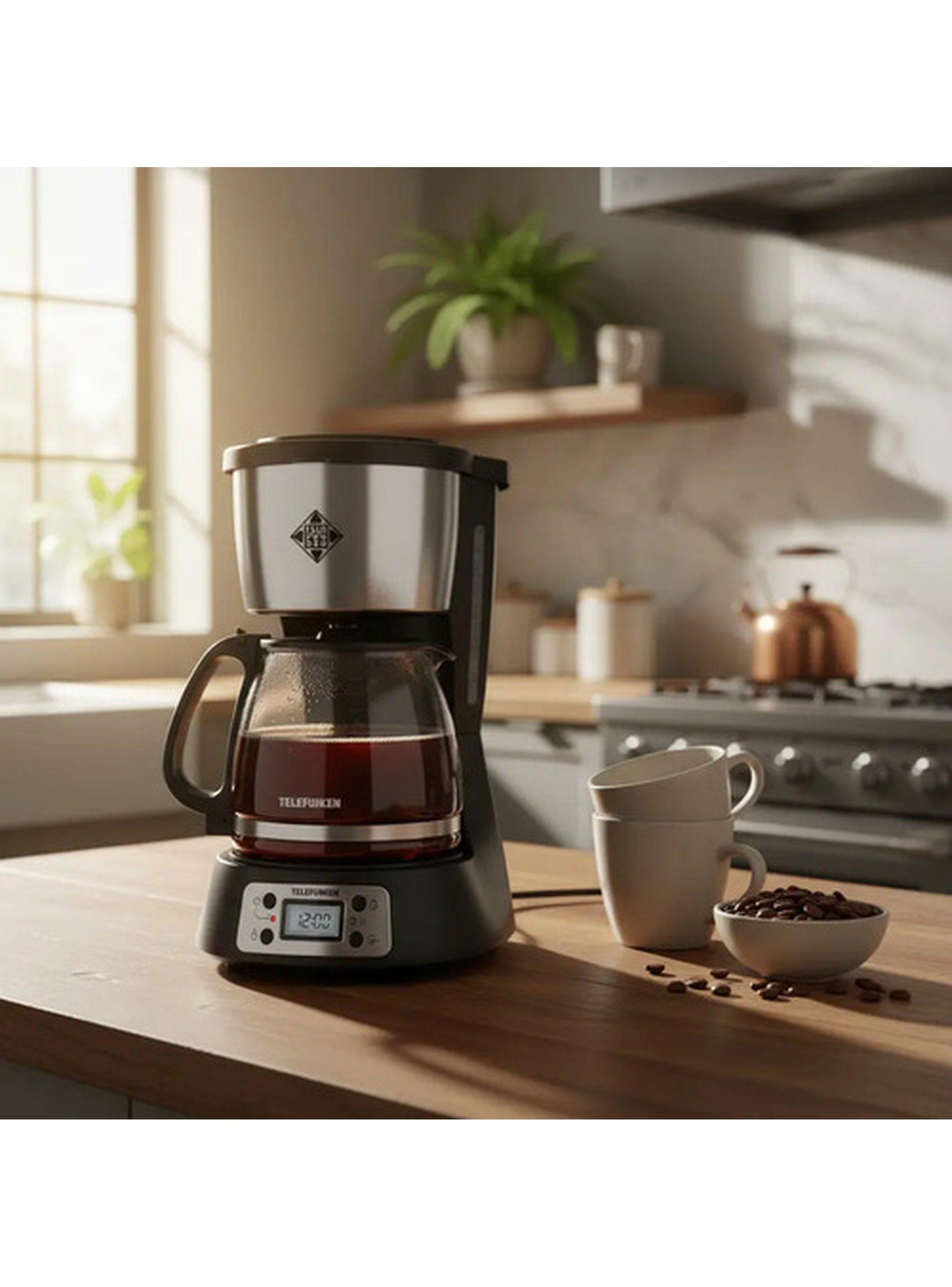 Cafetera Electrica Digital Telefunken Venecia Negro-1