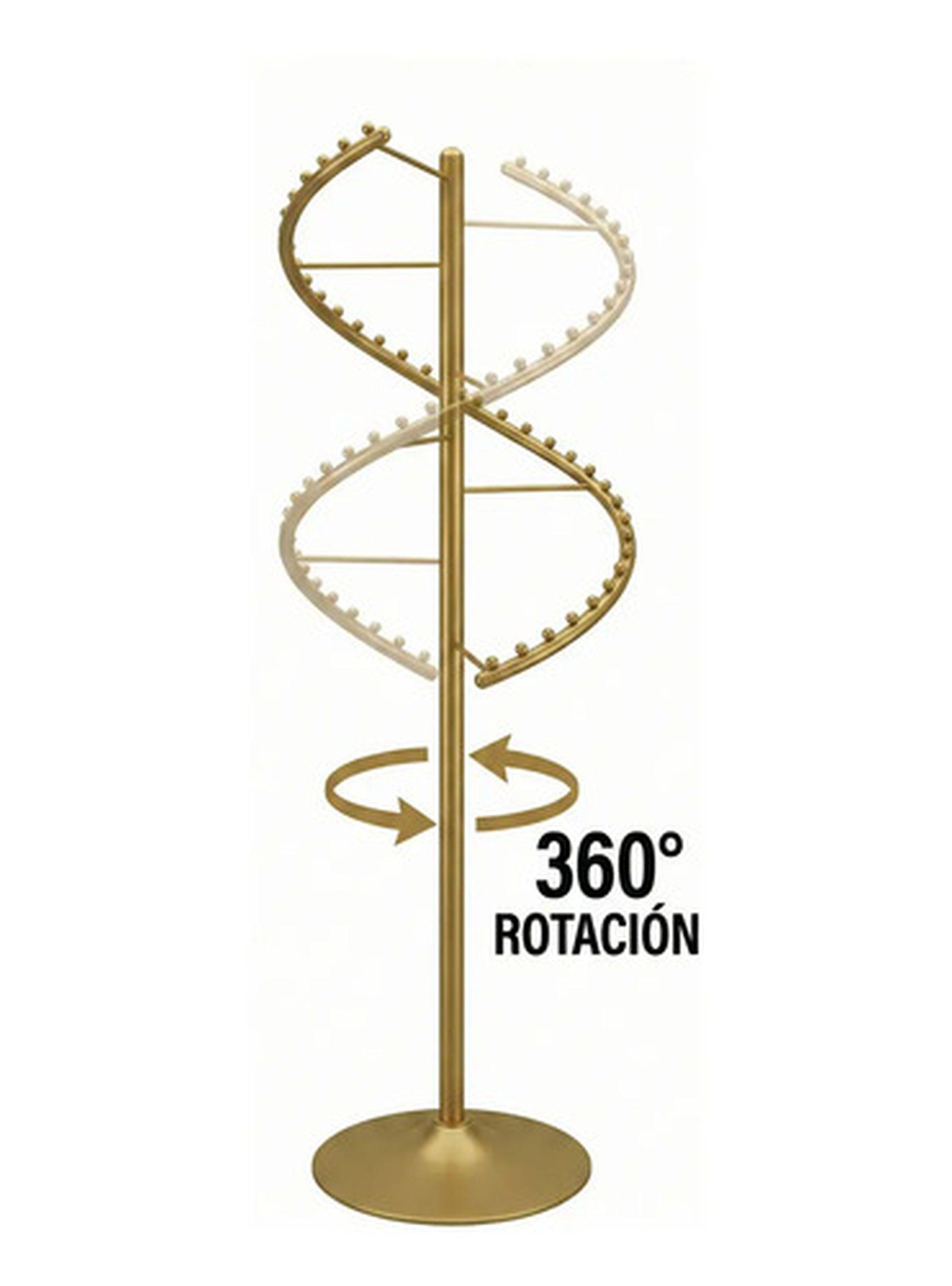 Perchero colgador Exhibidor Espiral MP Color Dorado-4
