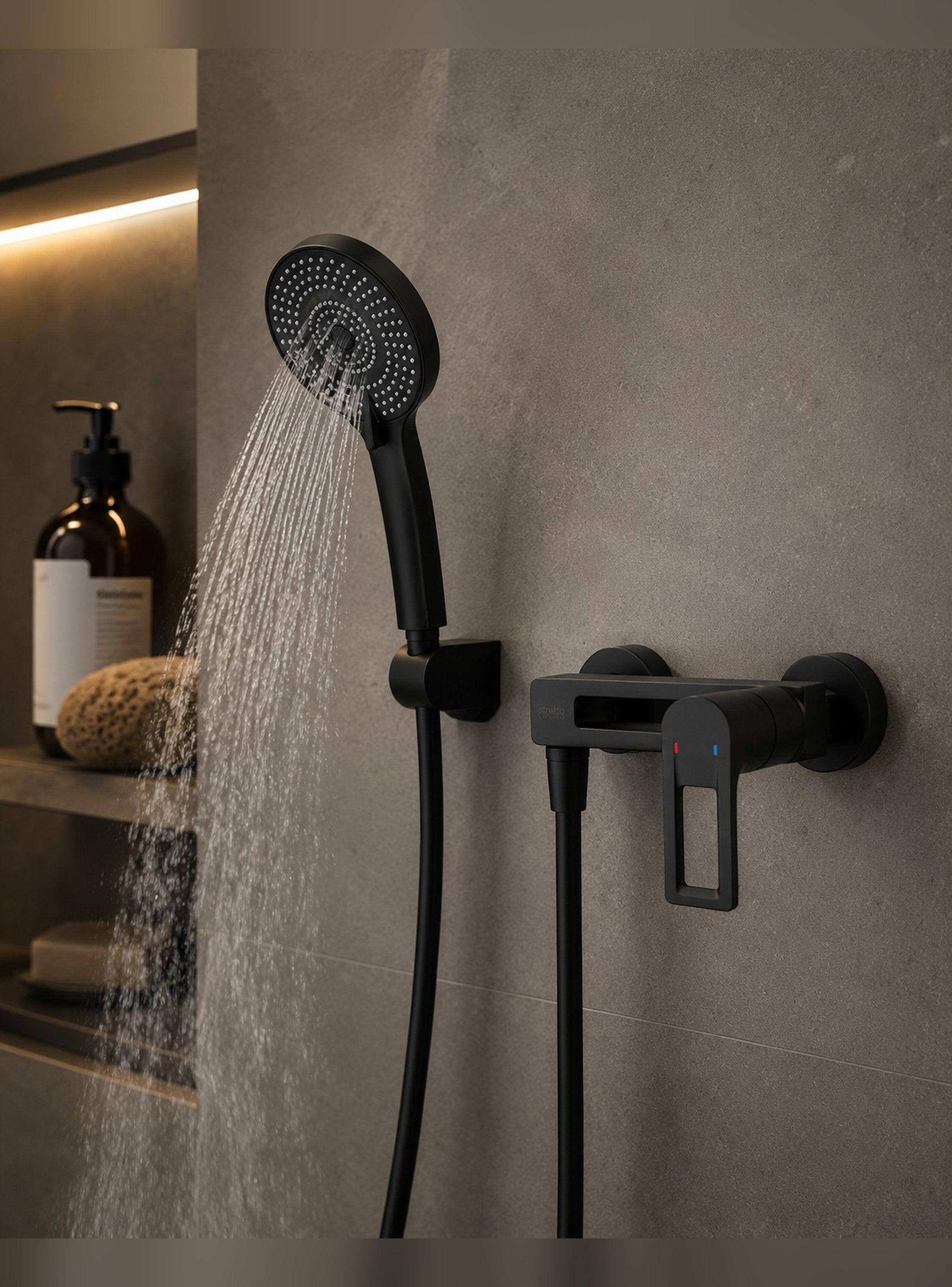 Monomando Llave Grifo Para Ducha Modelo Tarento Stretto-0