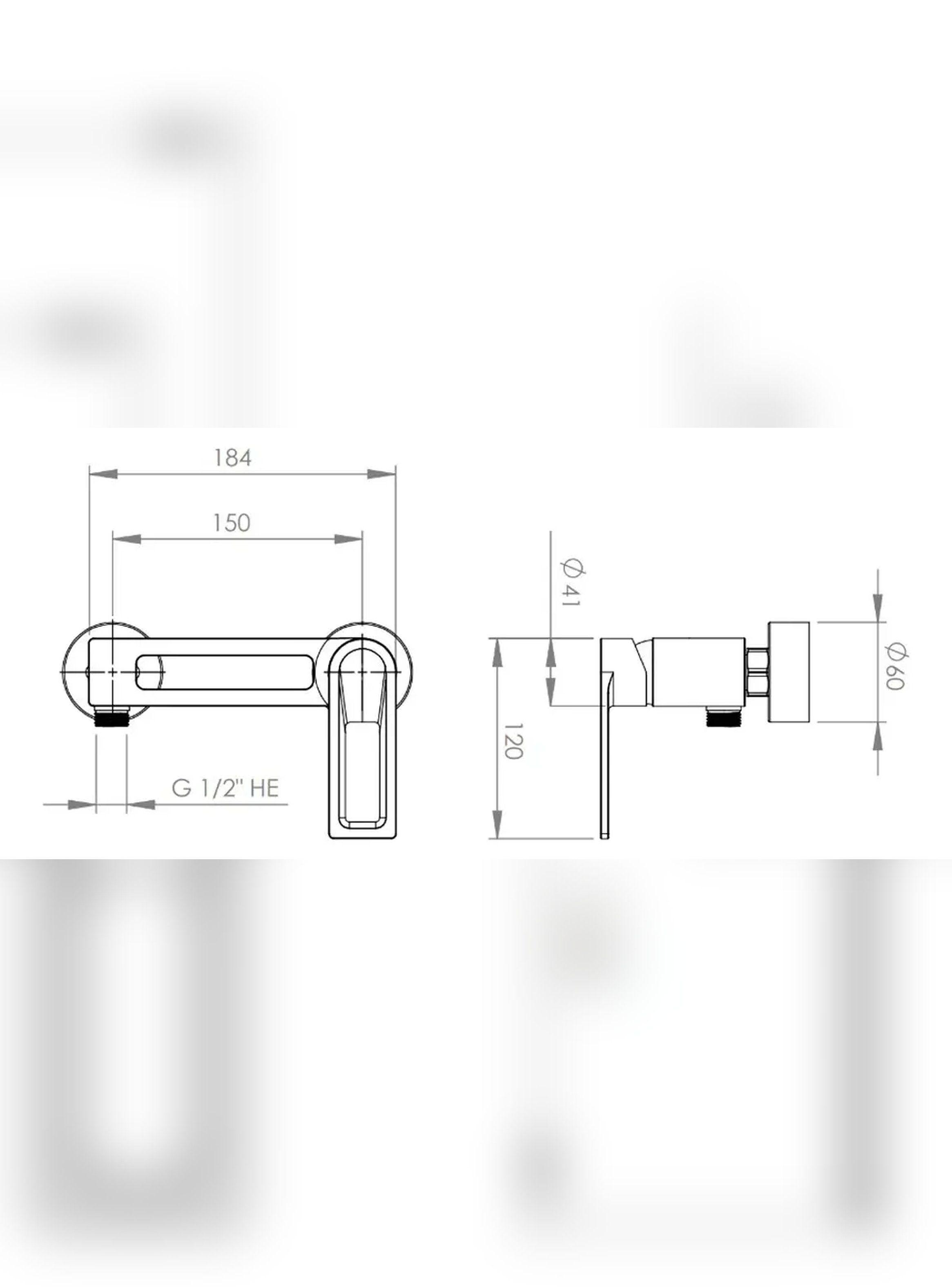 Monomando Llave Grifo Para Ducha Modelo Tarento Stretto-3