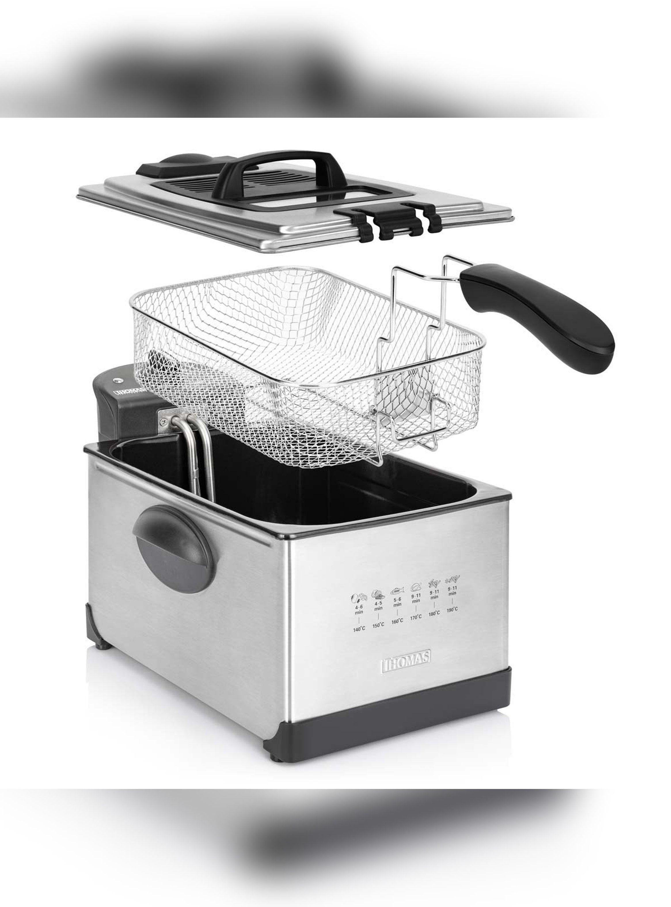 Freidora Eléctrica Thomas TH-DF500 5 L 1950W Acero Inox-6