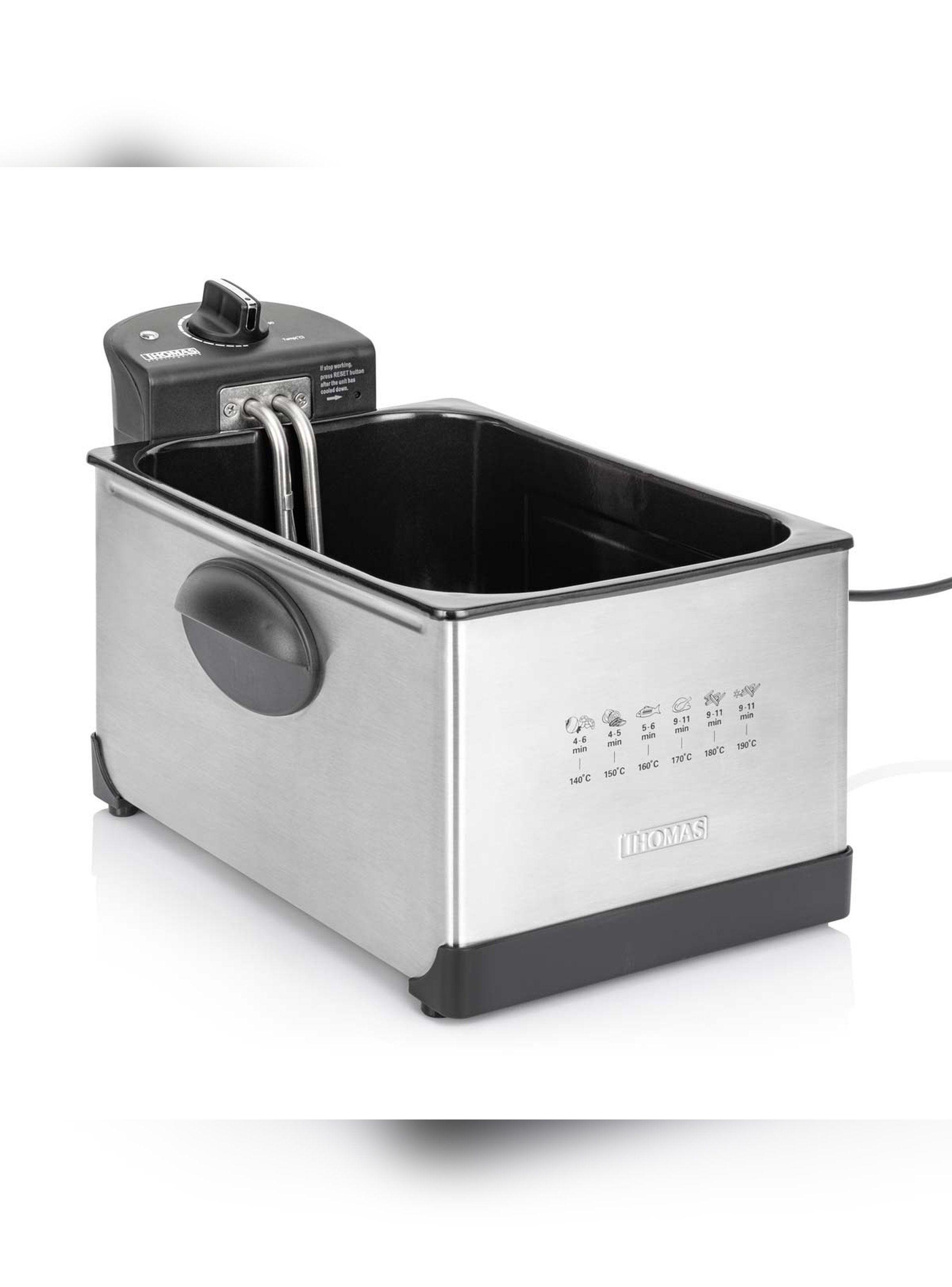 Freidora Eléctrica Thomas TH-DF500 5 L 1950W Acero Inox-8