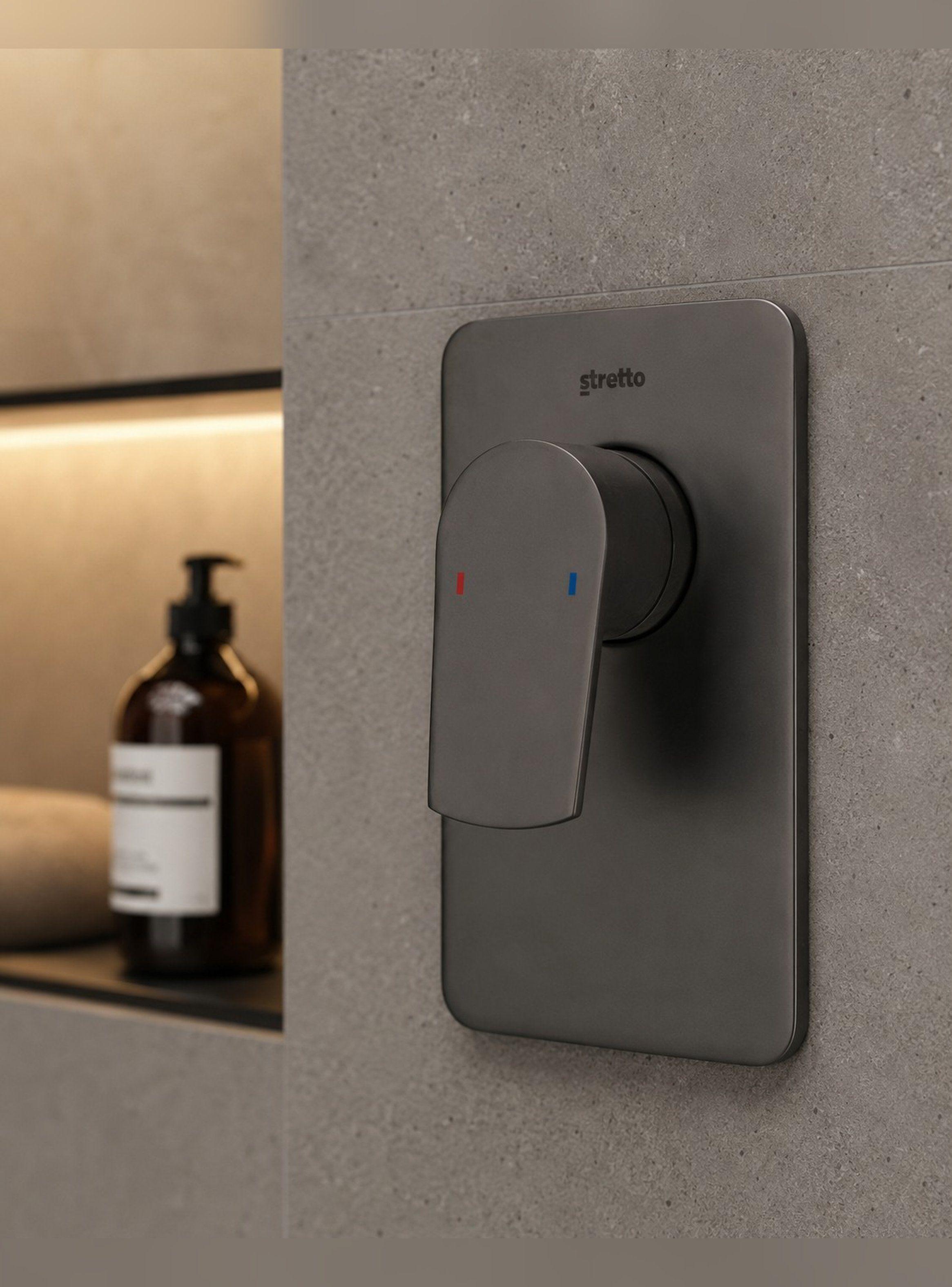Monomando Grifo Llave Para Ducha Empotrado Filippo Stretto-0