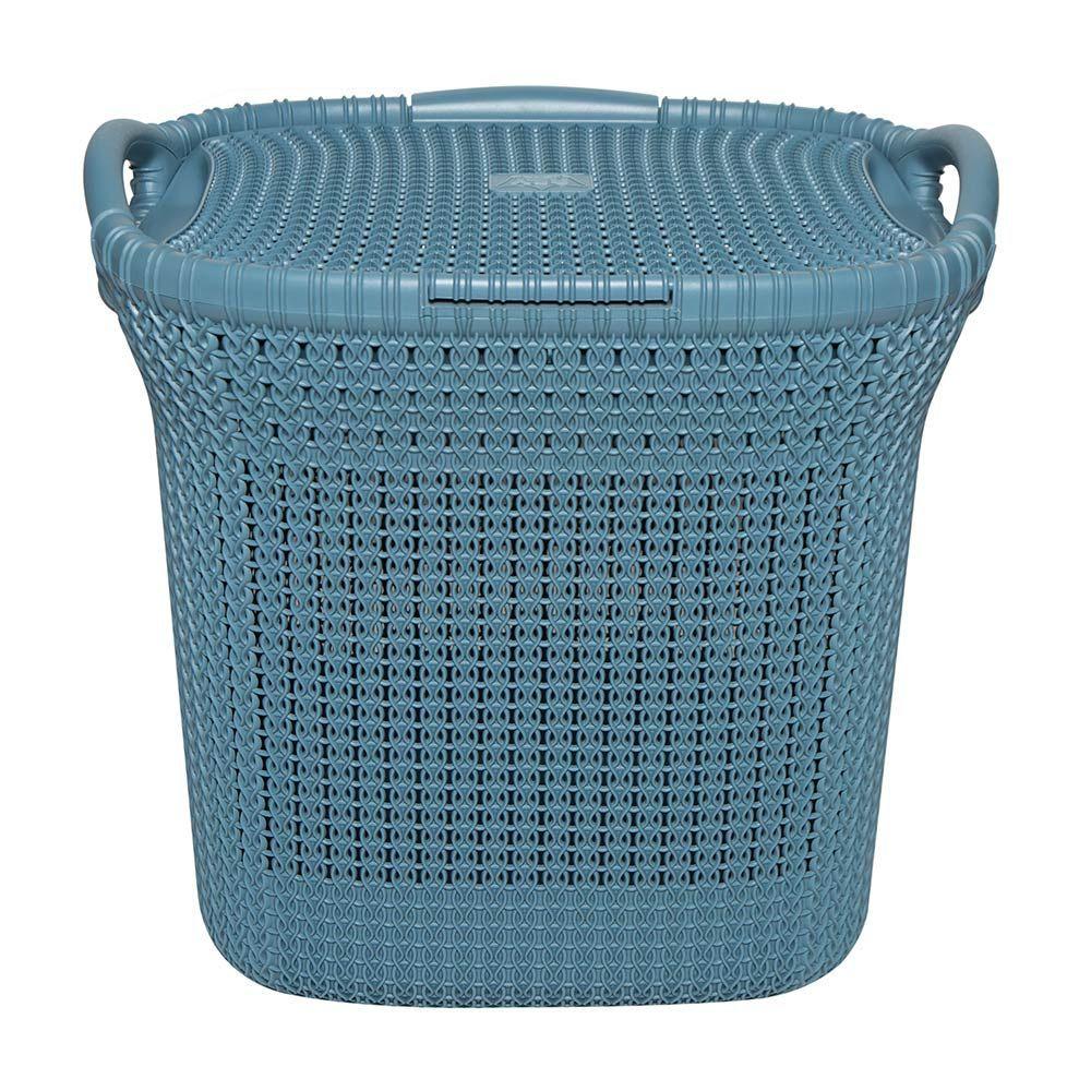 Cesto Canasto Para Ropa Khipu 40 Litros Con Tapa-2