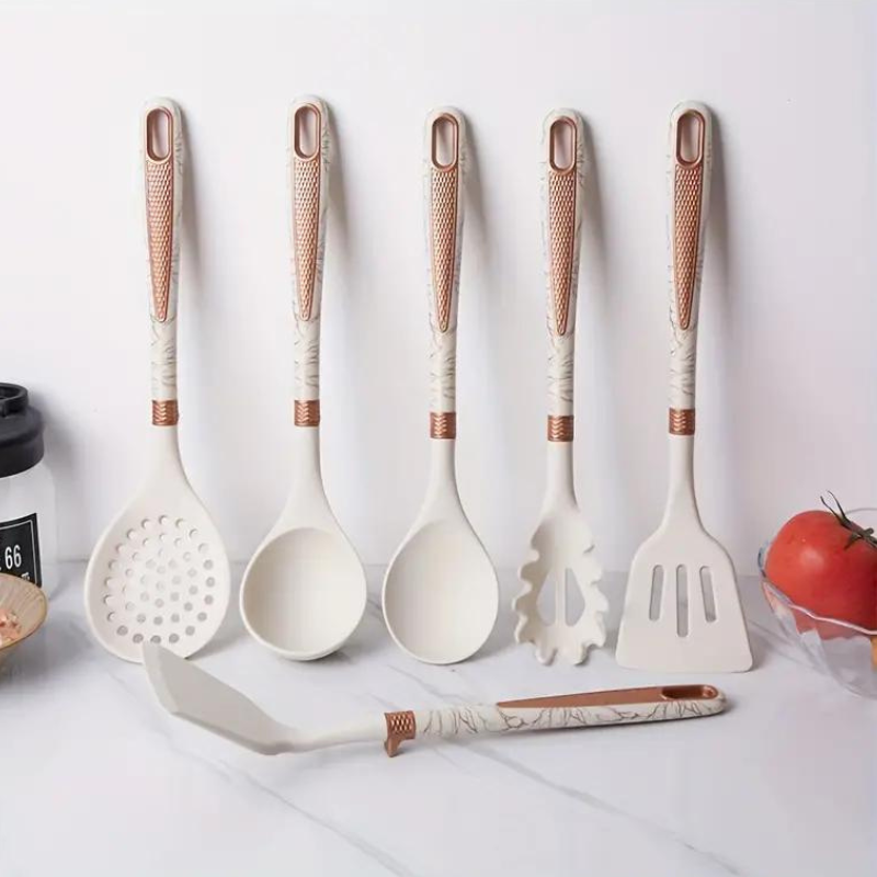 Set Utensilios De Cocina 7 Piezas Con Soporte De Metal-2