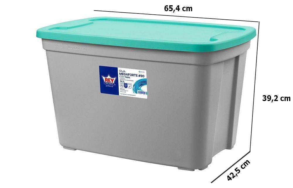 Caja Organizadora Almacenamiento Megaforte 75 Lts-2