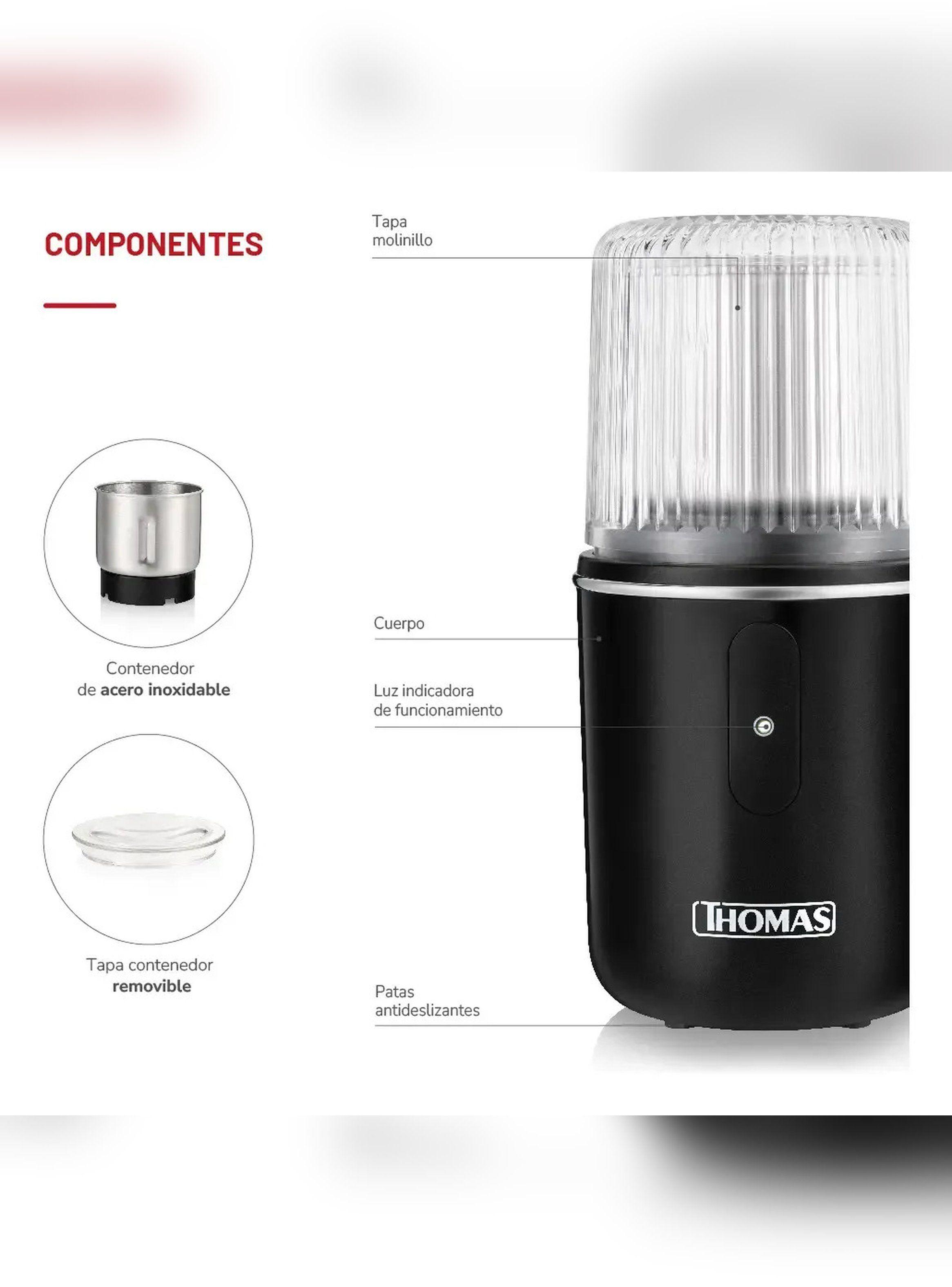 Molinillo Café Eléctrico Thomas TH-32 180W Moledor Granos-6