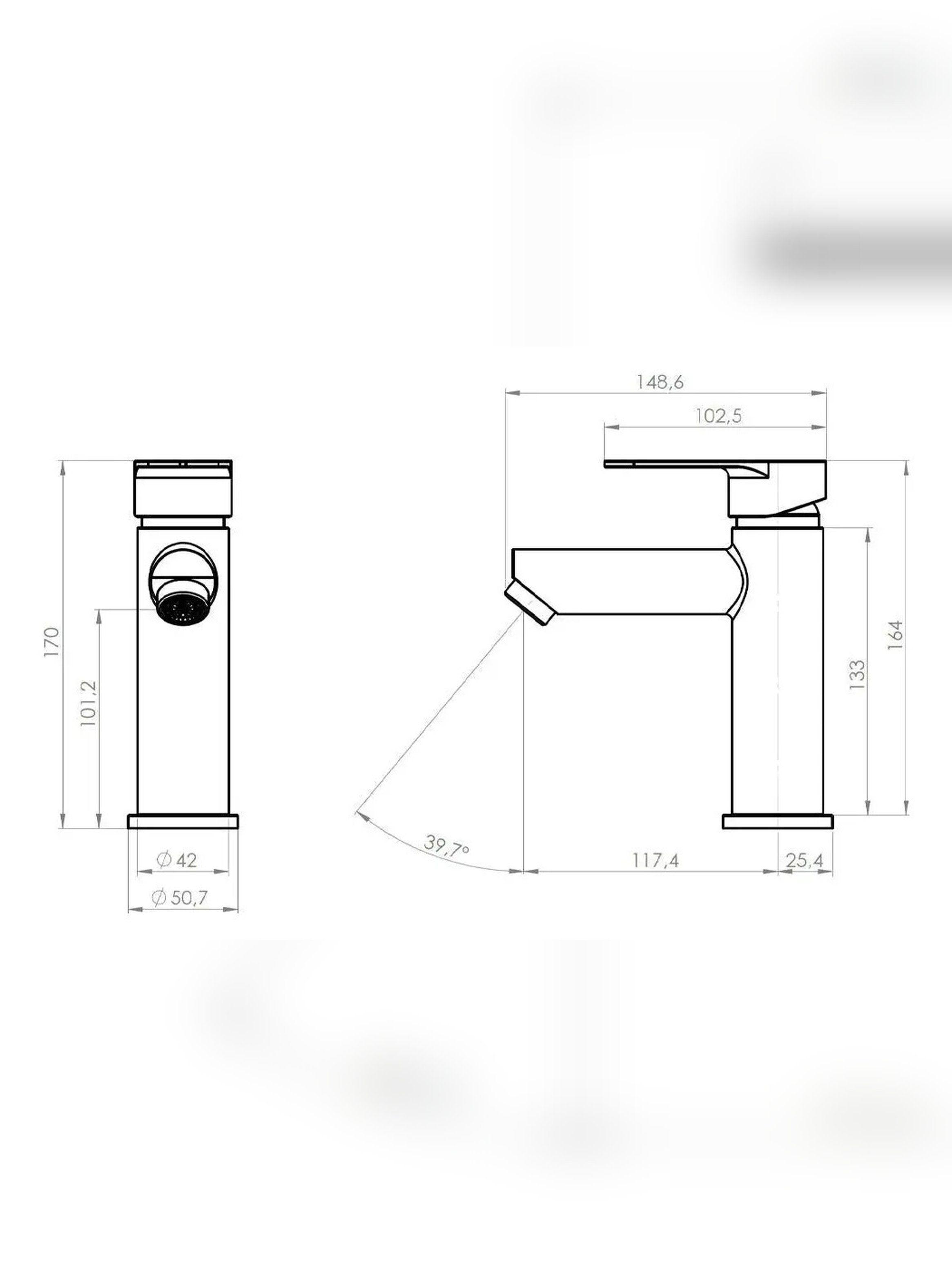 Monomando Lavatorio Llave Grifo Modelo Vermont-6