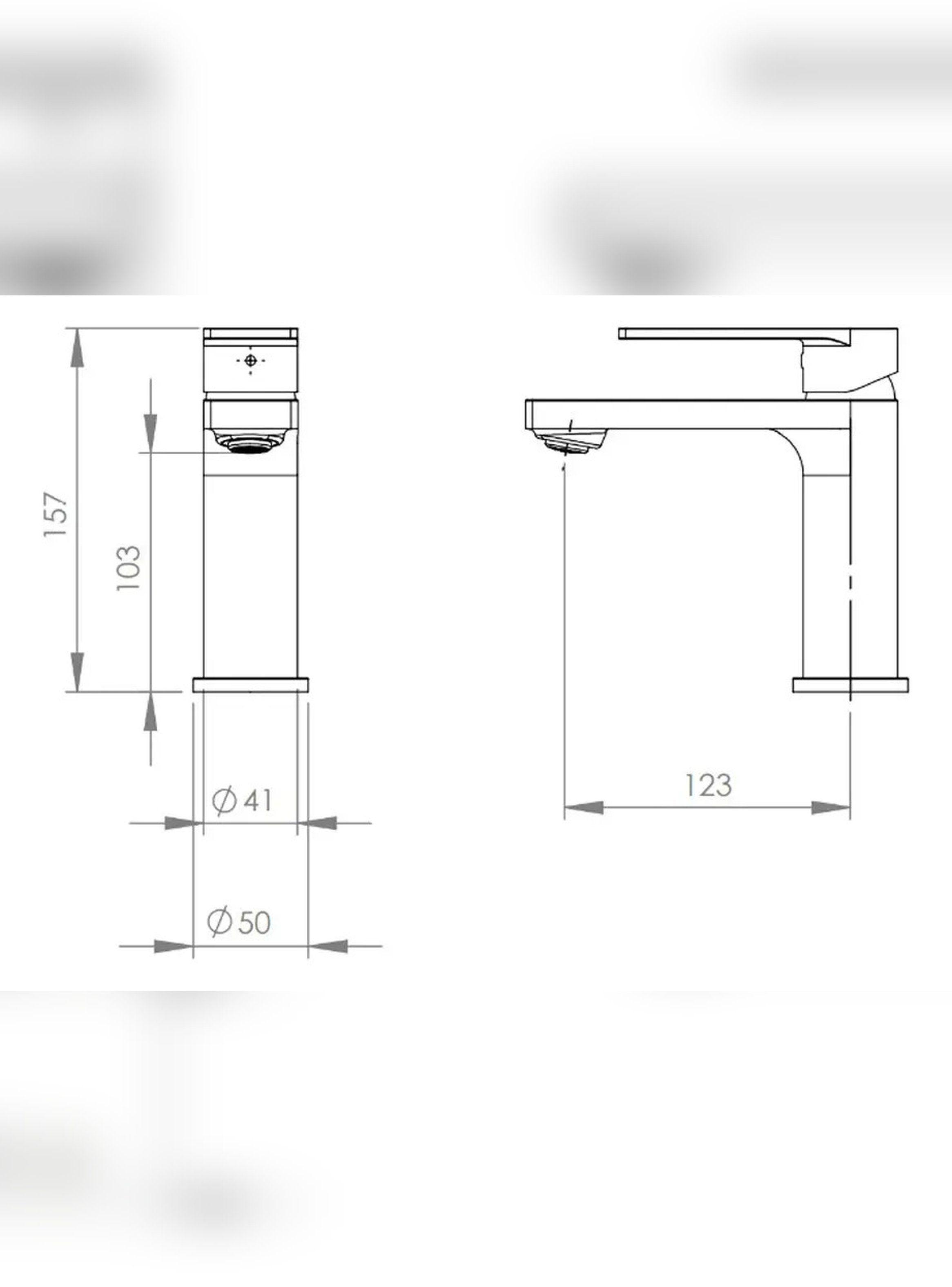 Monomando Llave Grifo Lavamanos Modelo Tarento Marca Stretto-5