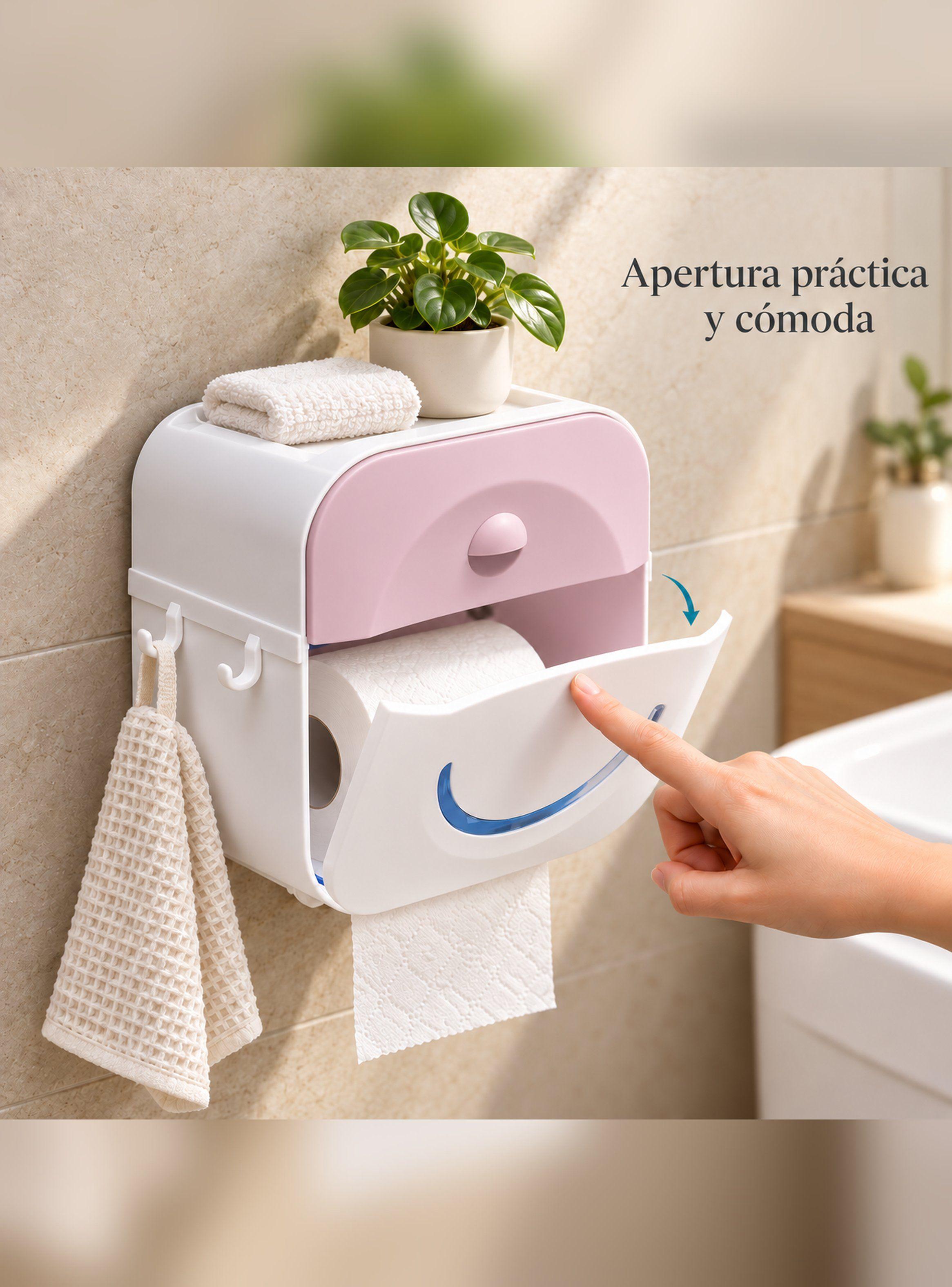 Porta Papel Higiénico Dispensador De Confort/toallas Moderno-0