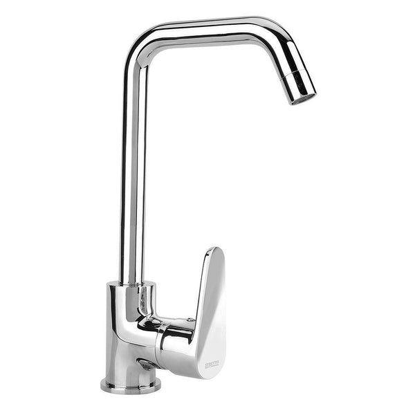 Monomando Grifo Llave Vertical Lavaplatos Fregadero Dessin Cromo-0