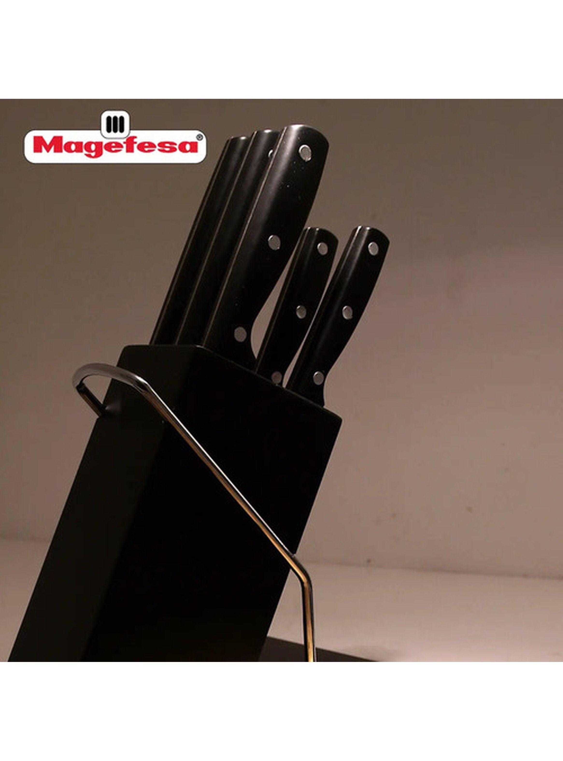 Set De Cuchillos De Cocina 6 piezas Taco Madera Magefesa Col-1