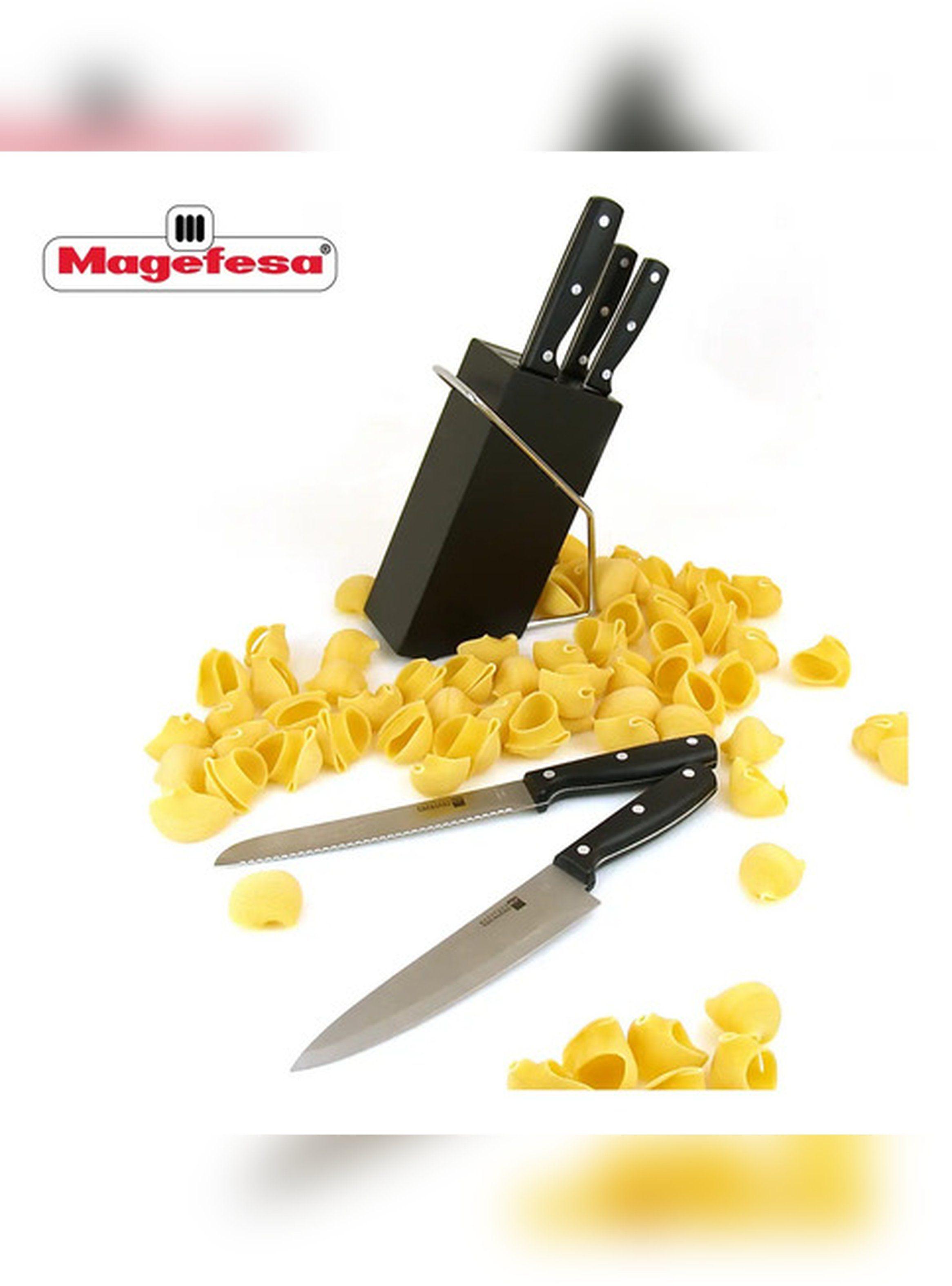 Set De Cuchillos De Cocina 6 piezas Taco Madera Magefesa Col-2