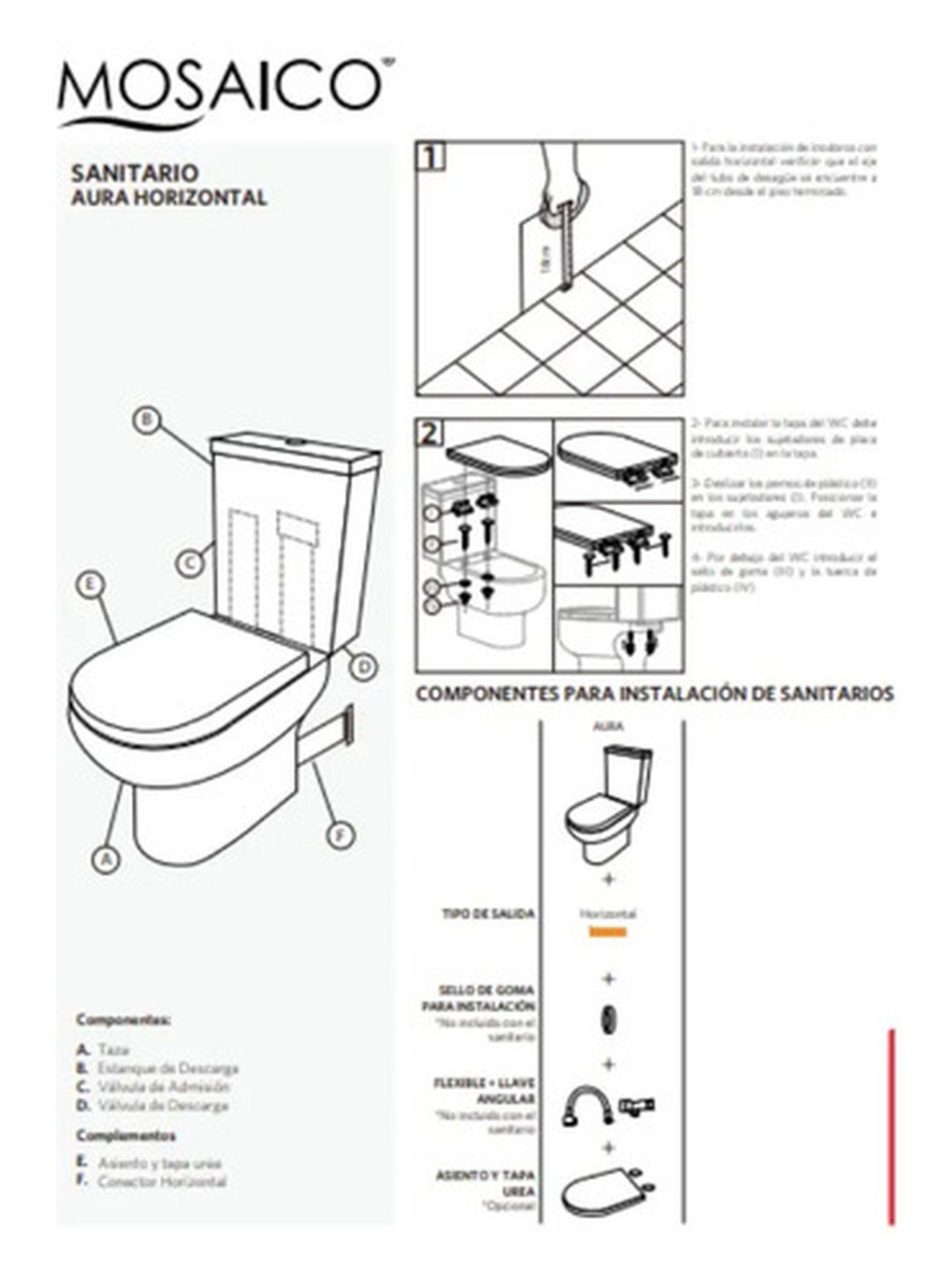 Asiento y Tapa PP para WC Modelo Aura Stretto-5