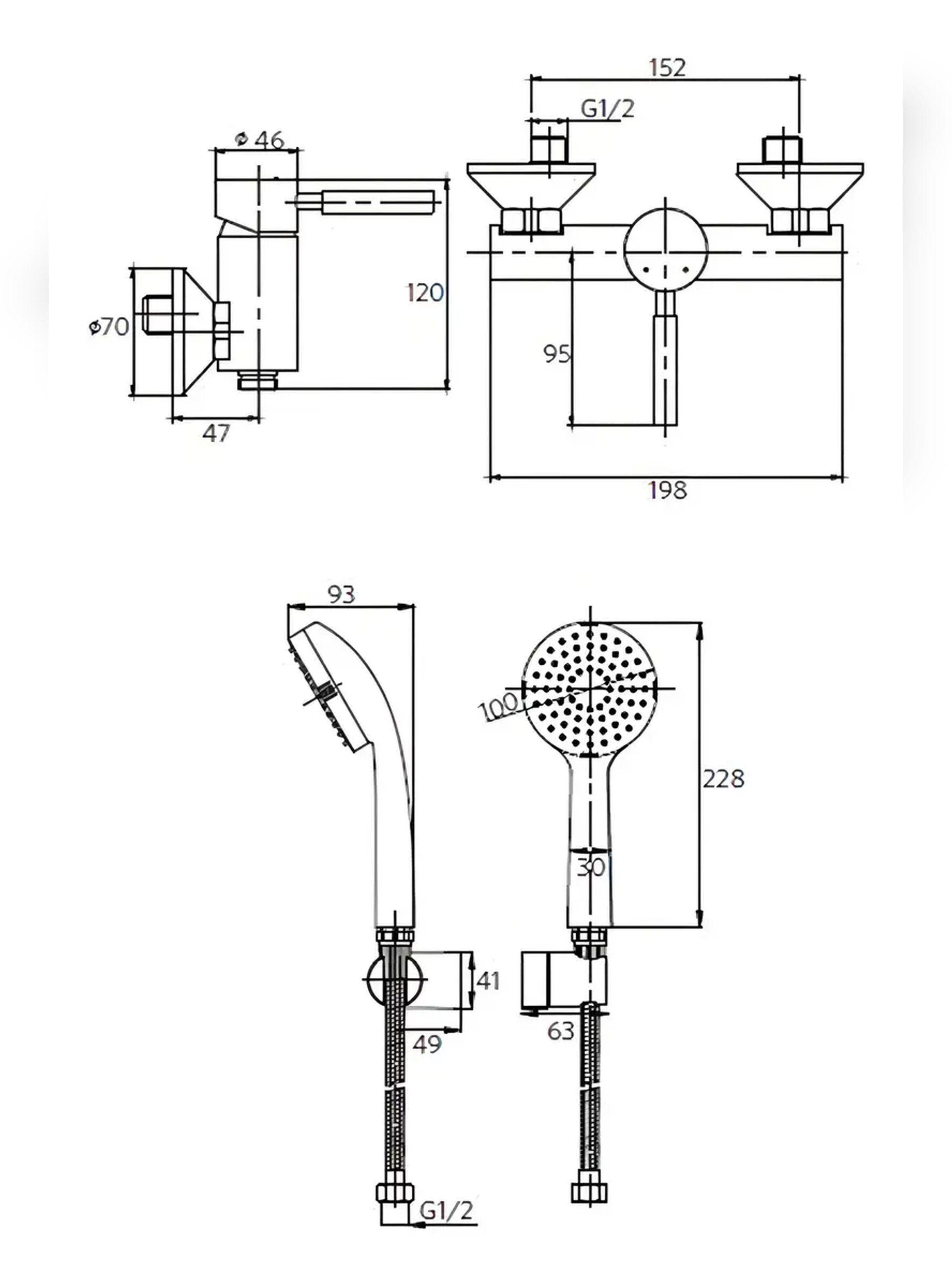 Monomando Llave Grifo Para Ducha Modelo OZ Marca Stretto-6
