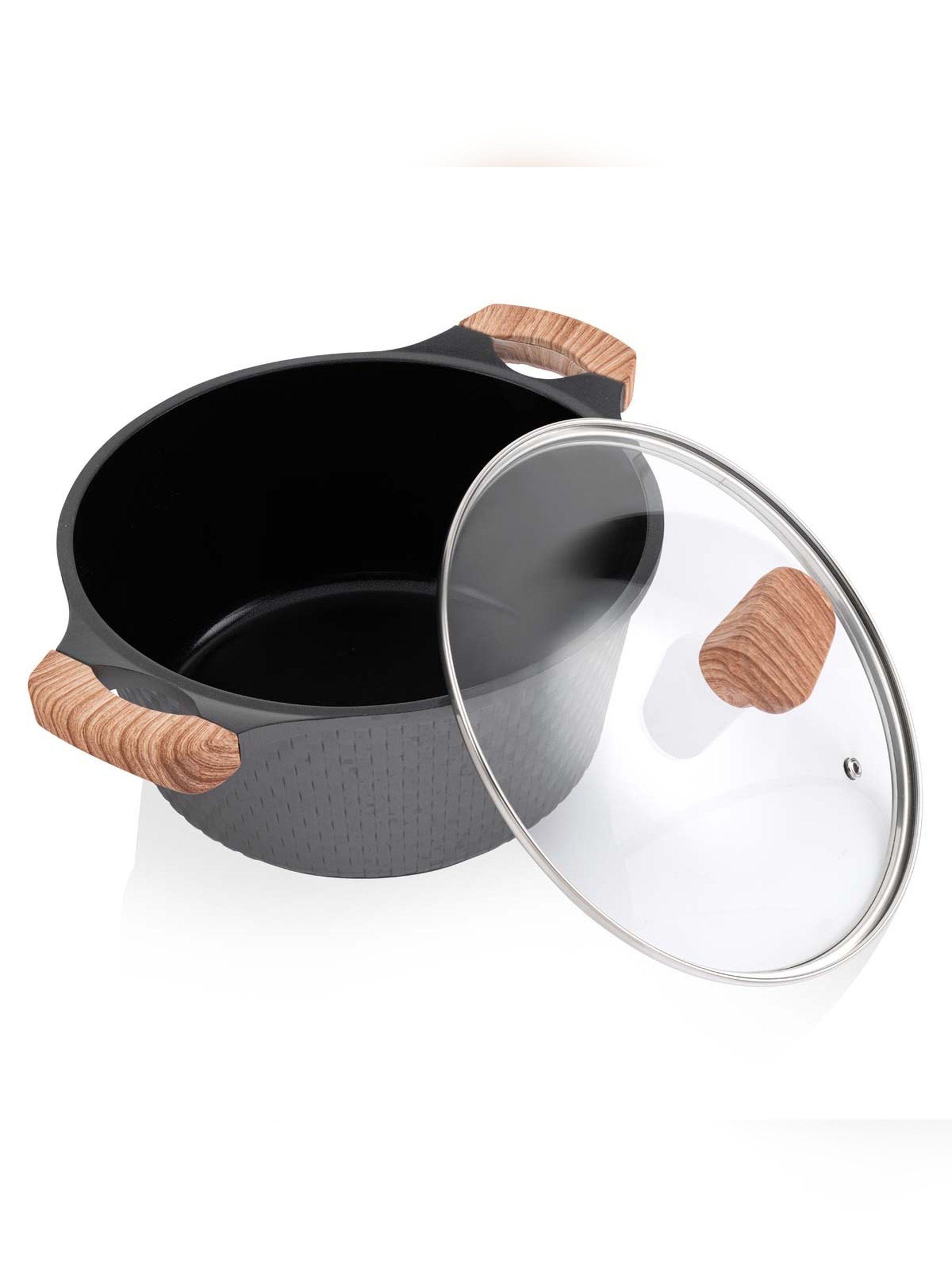 Batería Cocina Thomas TH-MB07GM 7 Piezas Ollas Sartén Gris-7