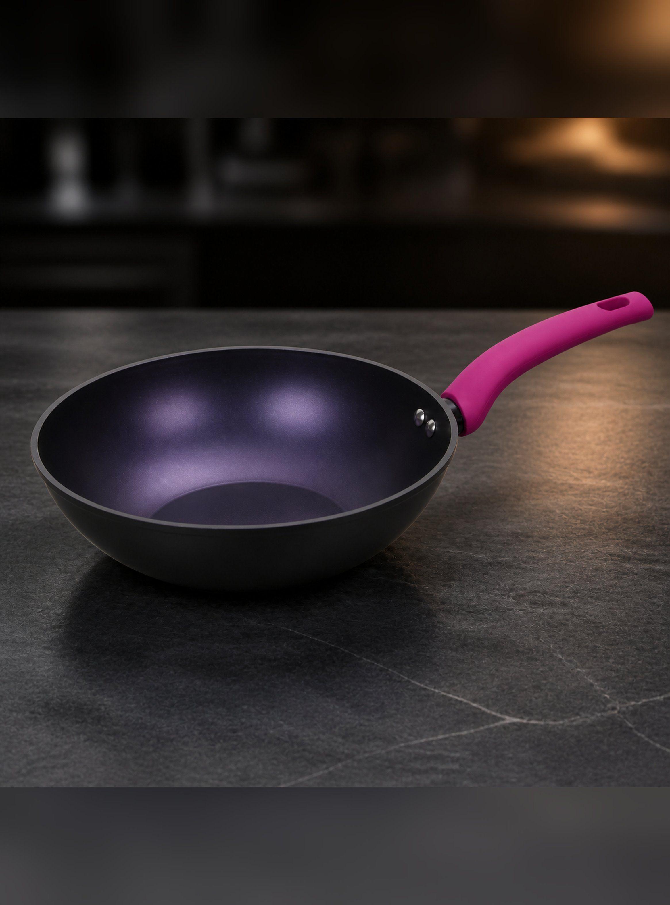 Wok Antiadherente Vitta Cherry 28cm Aluminio Forjado-4