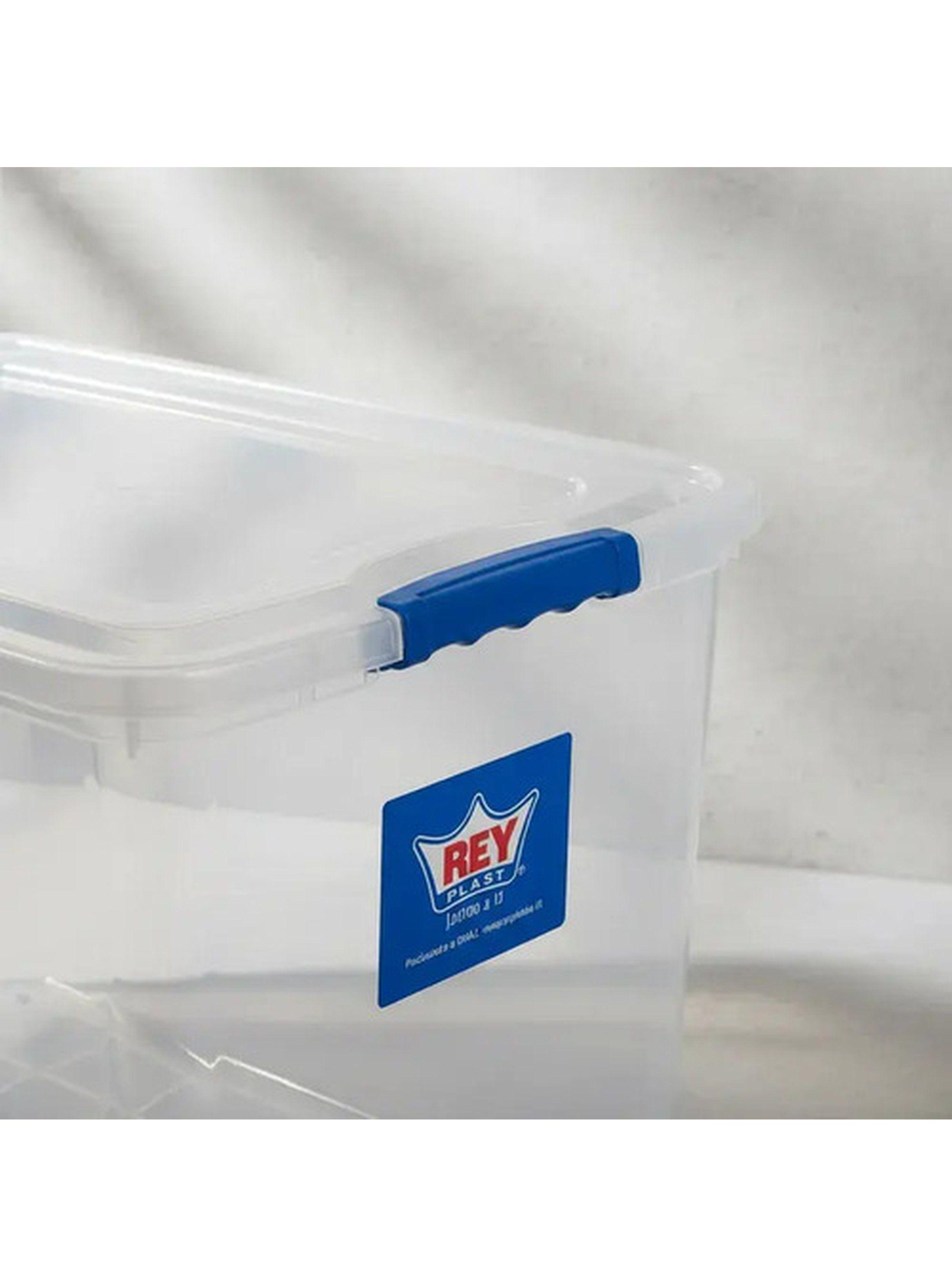 Caja de Almacenamiento 50L Transparente Reyplast Suprema-5