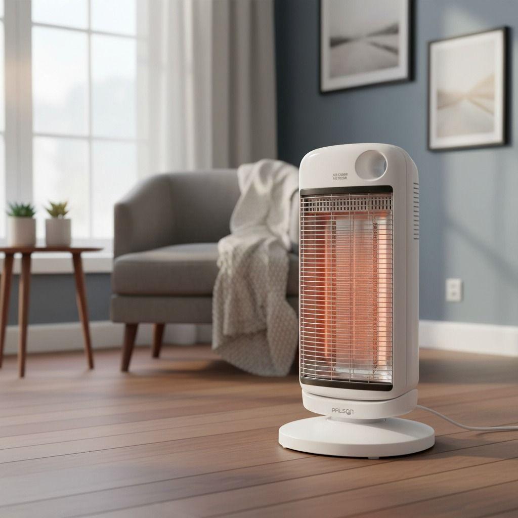 Estufa Fibra de carbono Oscilante Palson 900W Blanco-0