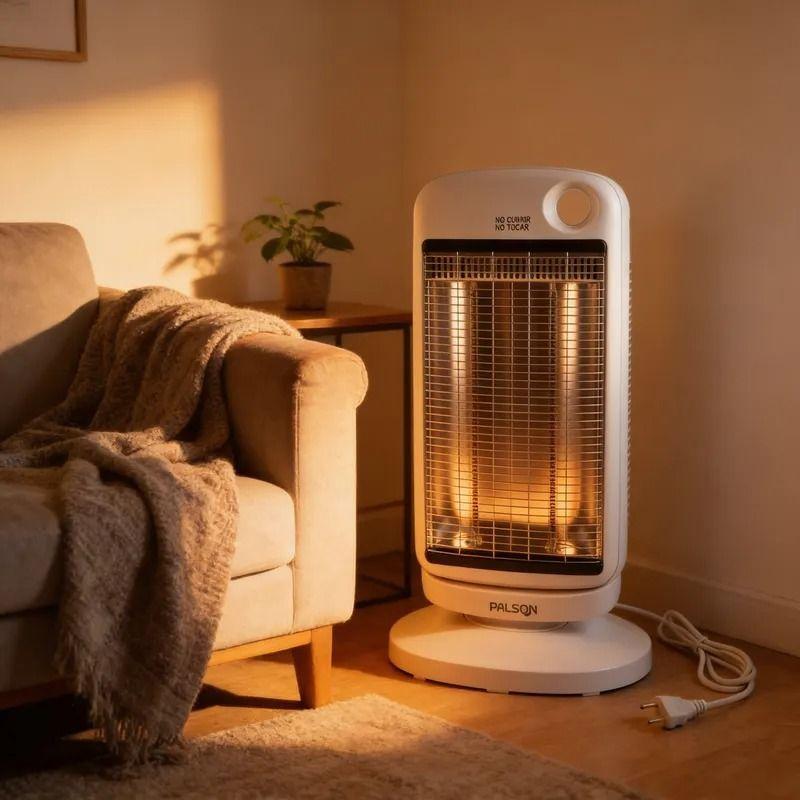 Estufa Fibra de carbono Oscilante Palson 900W Blanco-4