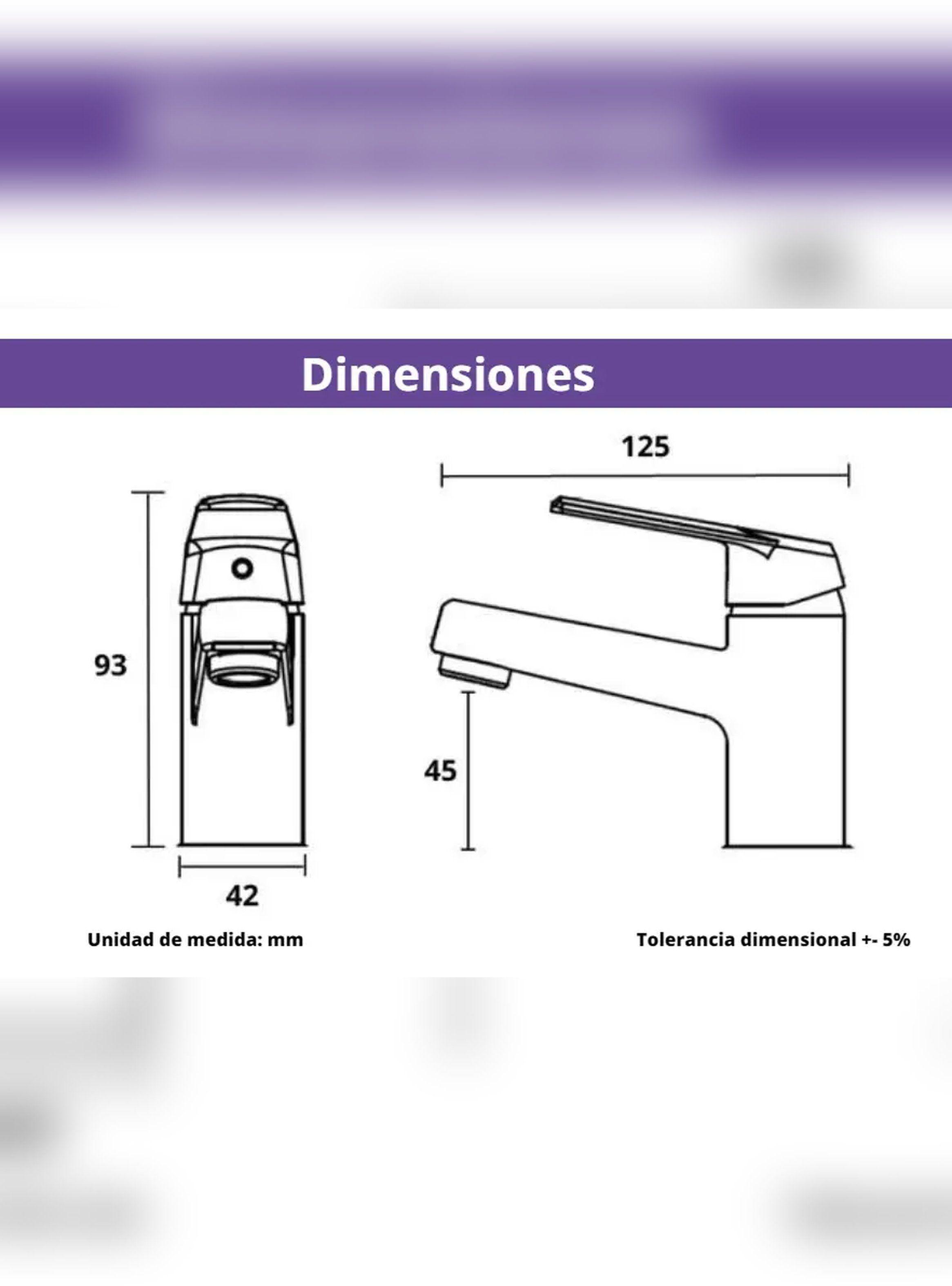Monomando Llave Grifo Lavamanos Lavatorio Colomba Taumm-5