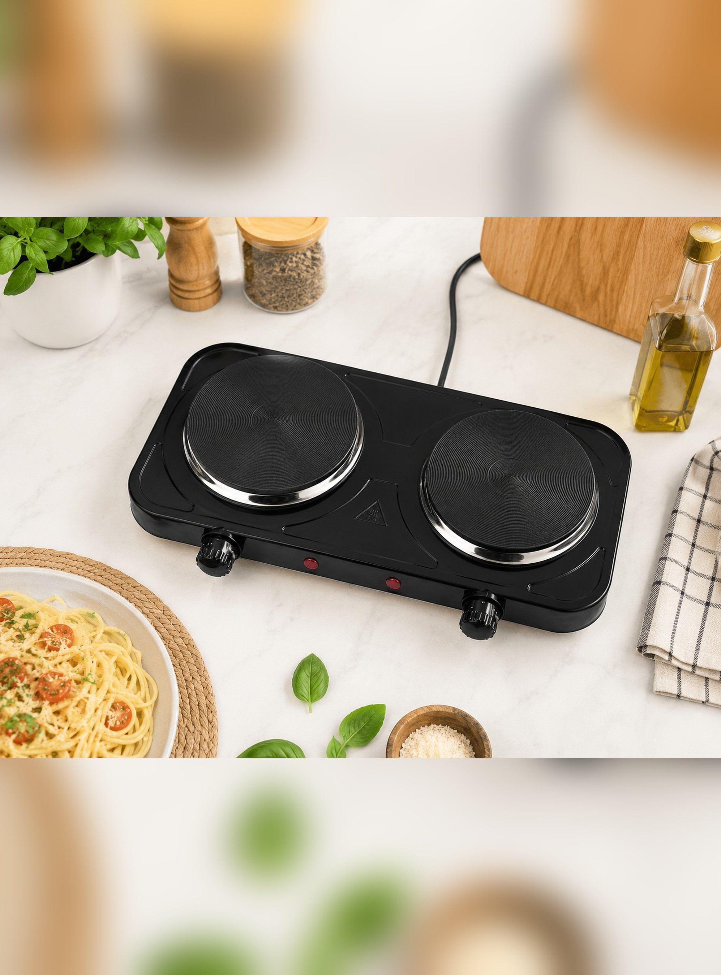 Cocinilla Anafe Cocina Electrica Dos Platos Color Negro-6