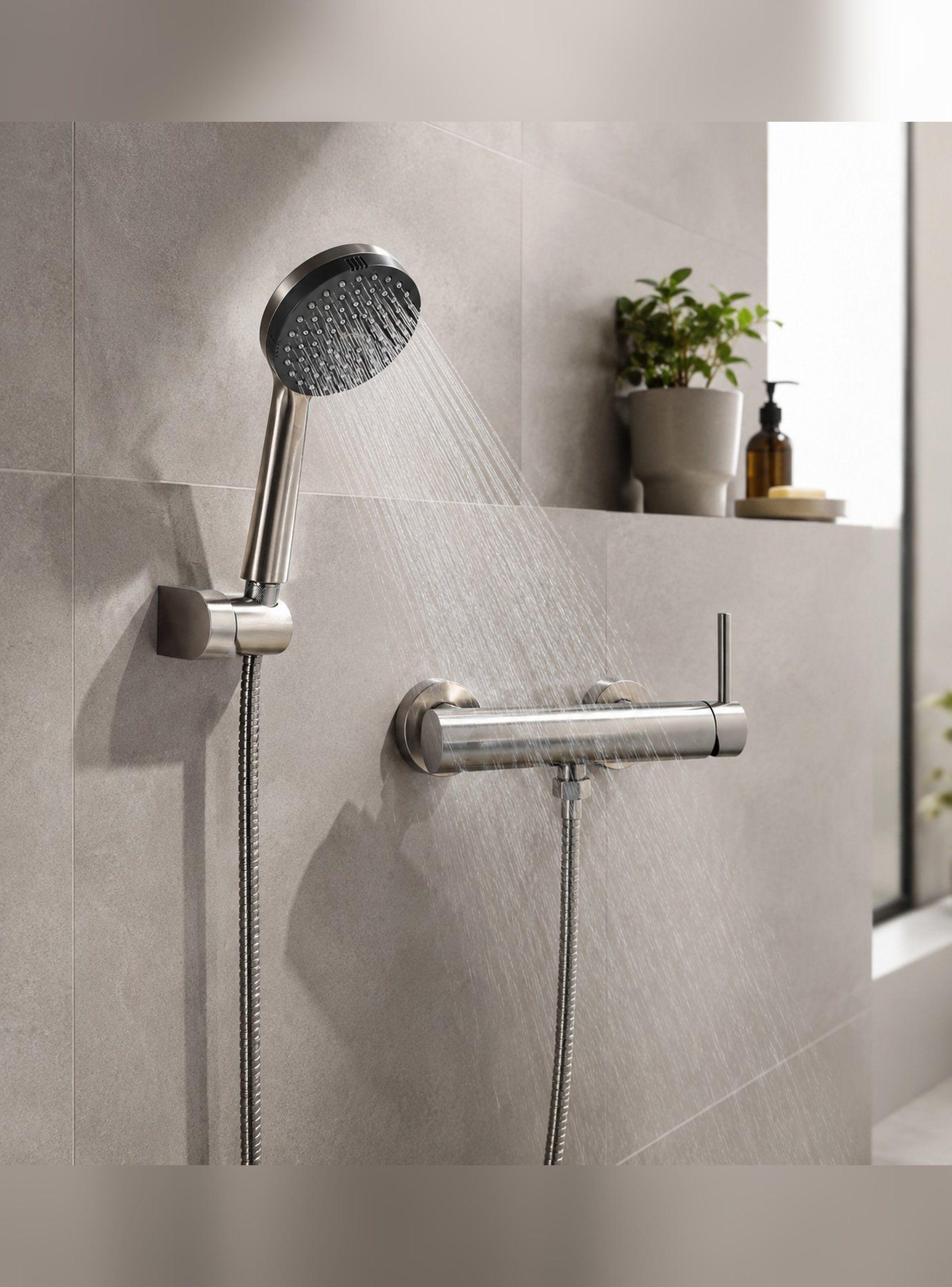 Monomando Llave Grifo Para Ducha Modelo Veroli Marca Stretto-0