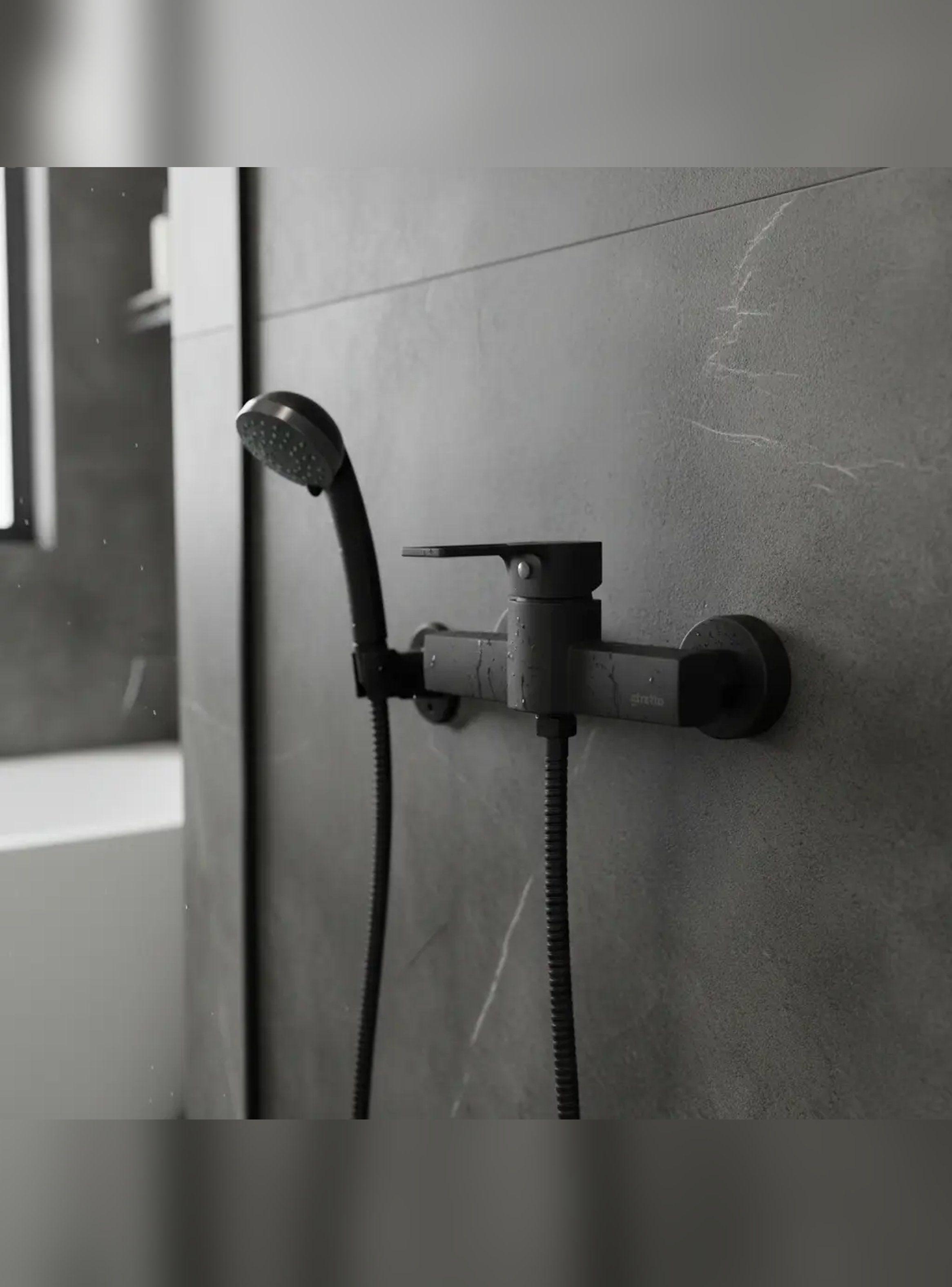 Monomando Llave Grifo Para Ducha Modelo Alatri Marca Stretto-0