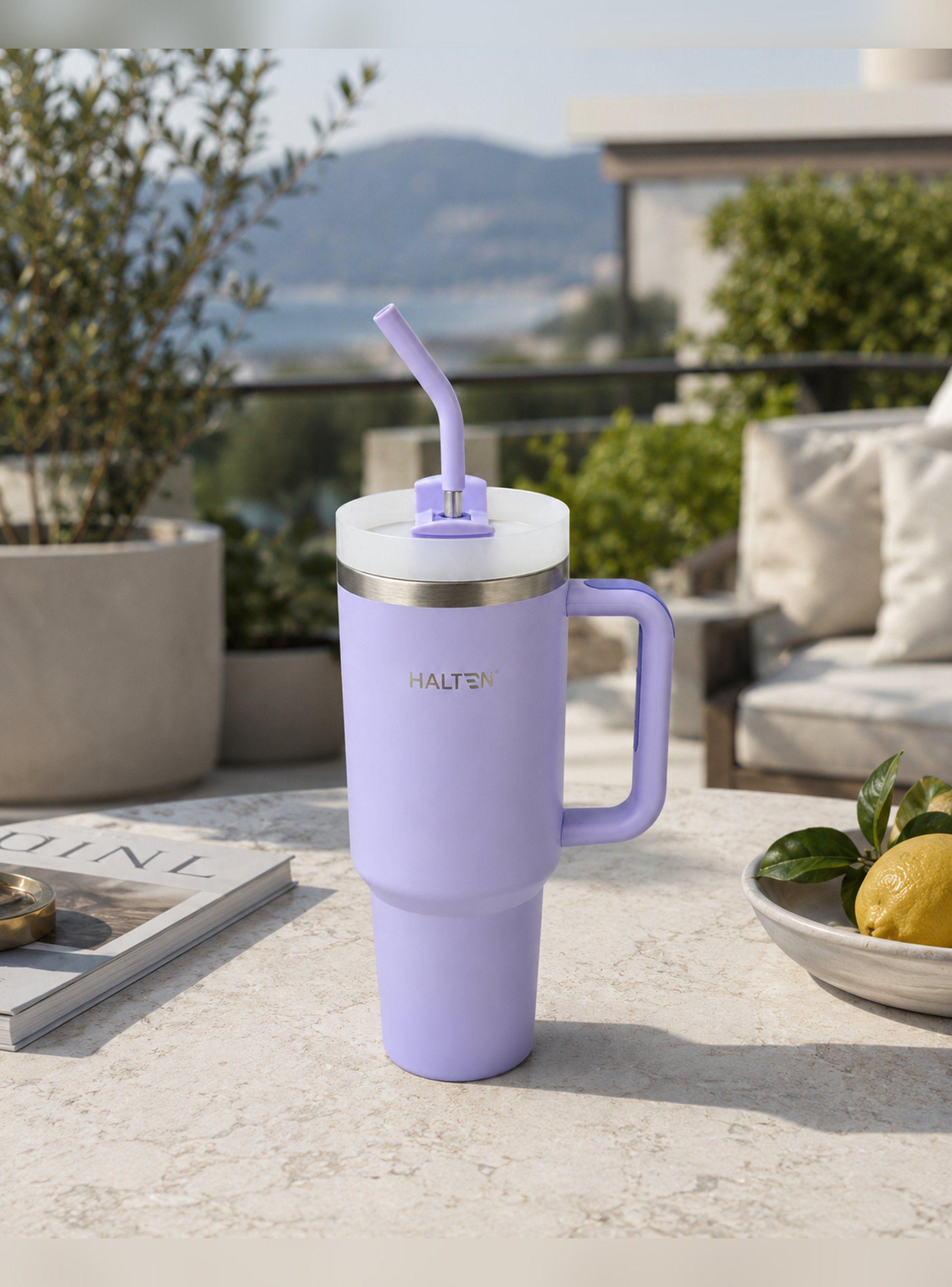 Termo Big Mug 1.2 Lts Acero Inox con Sorbete Marca Halten-2