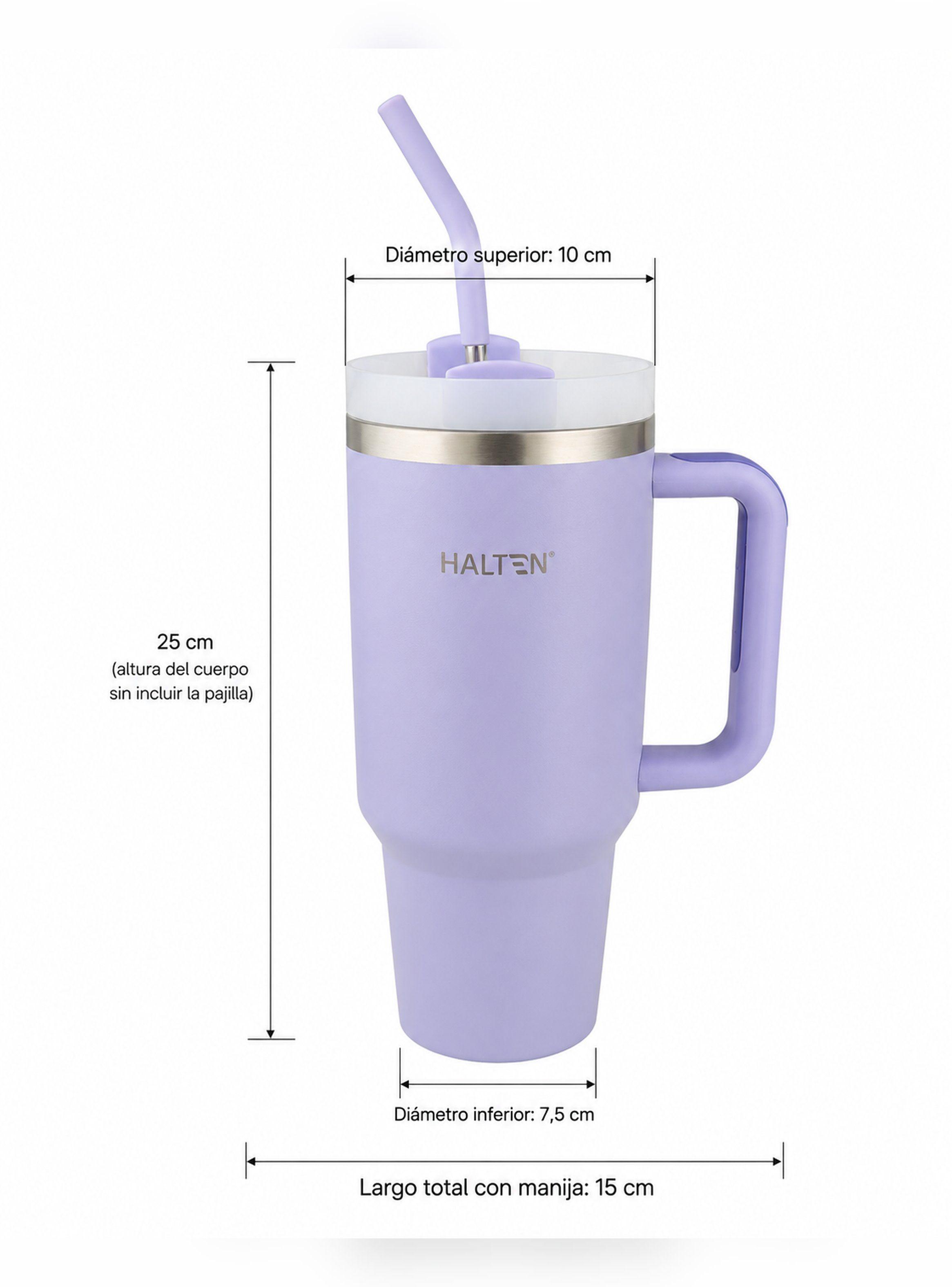 Termo Big Mug 1.2 Lts Acero Inox con Sorbete Marca Halten-9