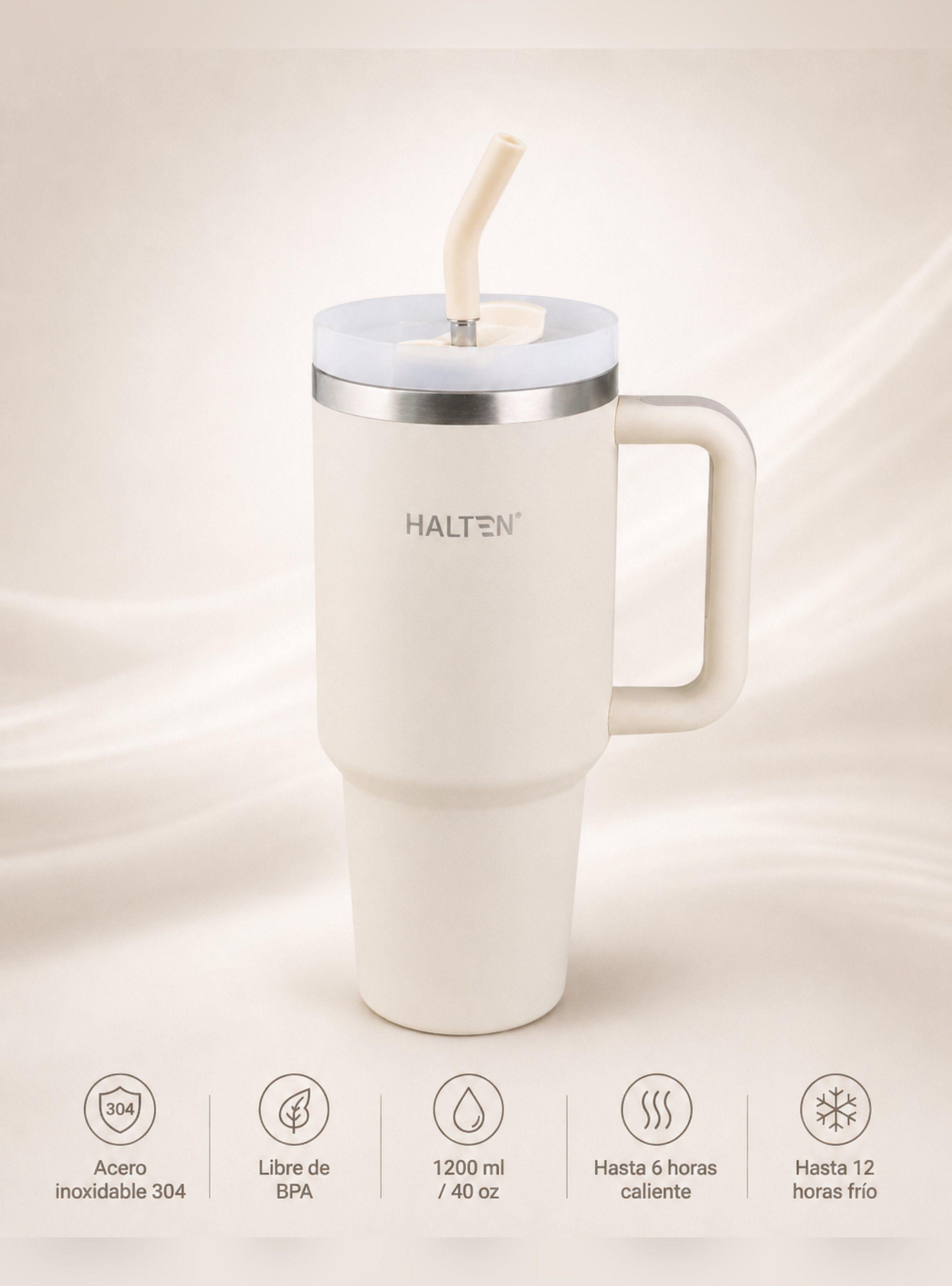 Termo Big Mug 1.2 Lts Acero Inox con Sorbete Marca Halten-0
