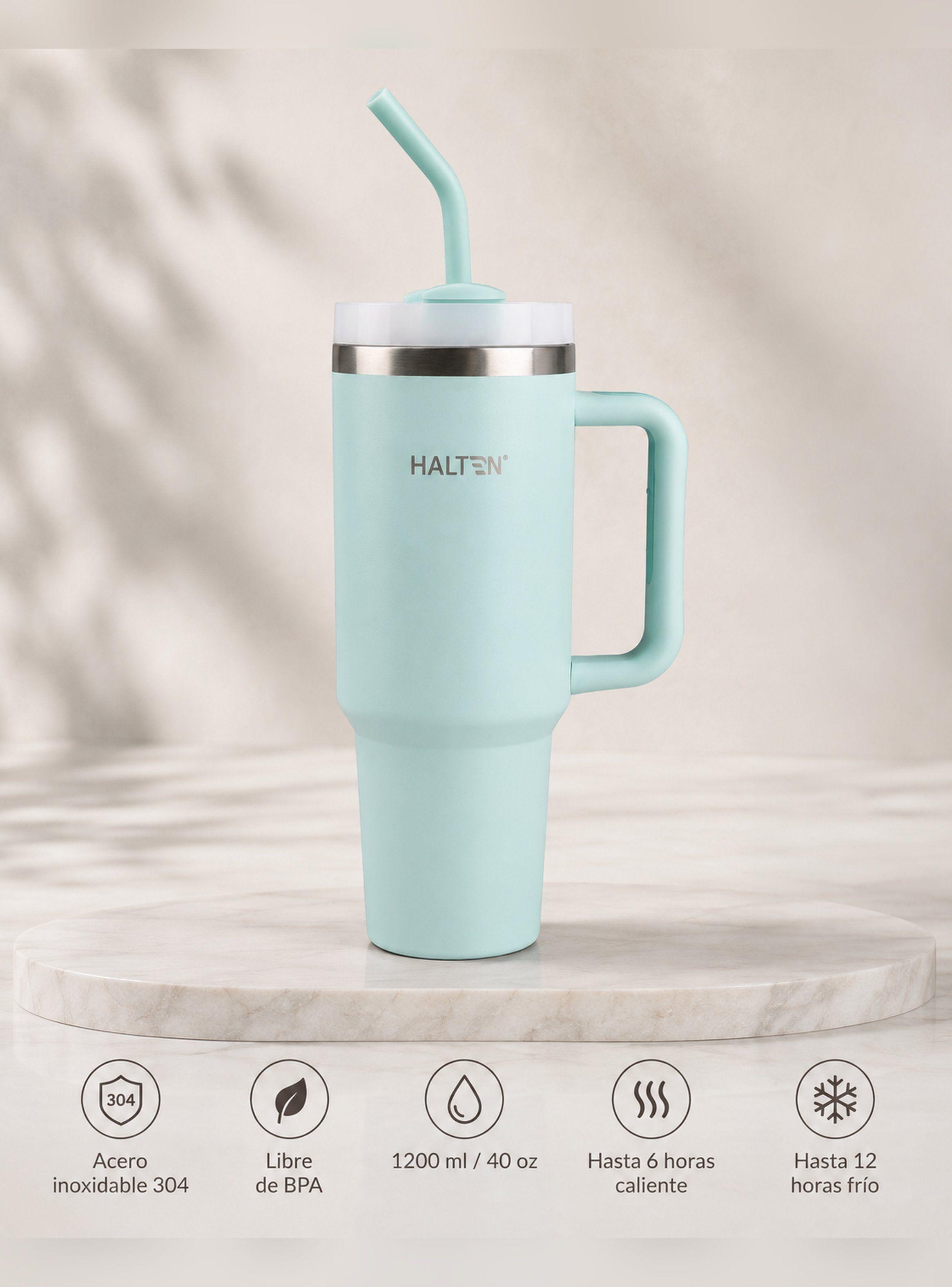 Termo Big Mug 1.2 Lts Acero Inox con Sorbete Marca Halten-0