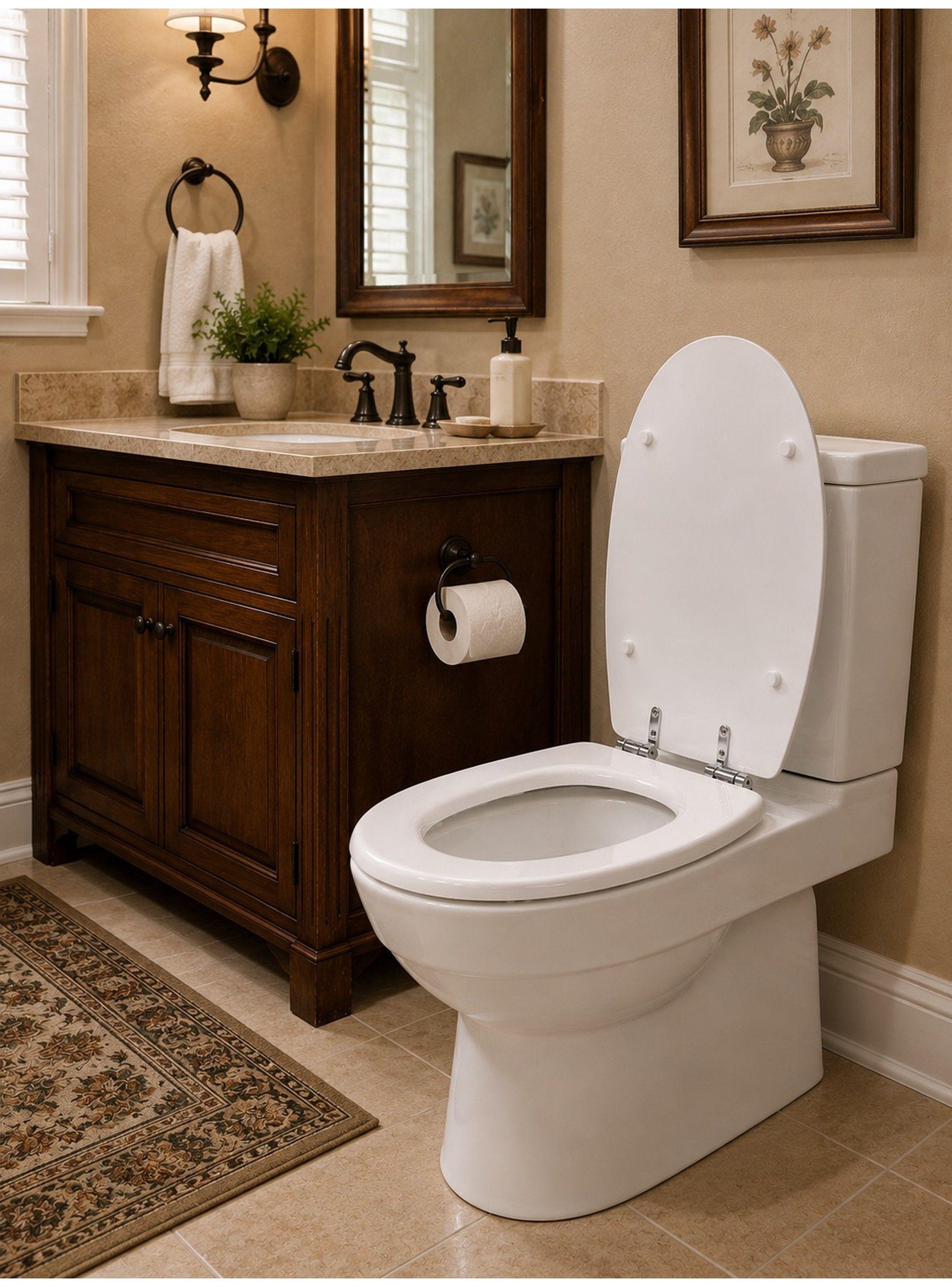 Asiento WC Elongado De Madera Con bisagras Metalica y Cierre Sueve Hessen Taumm-4