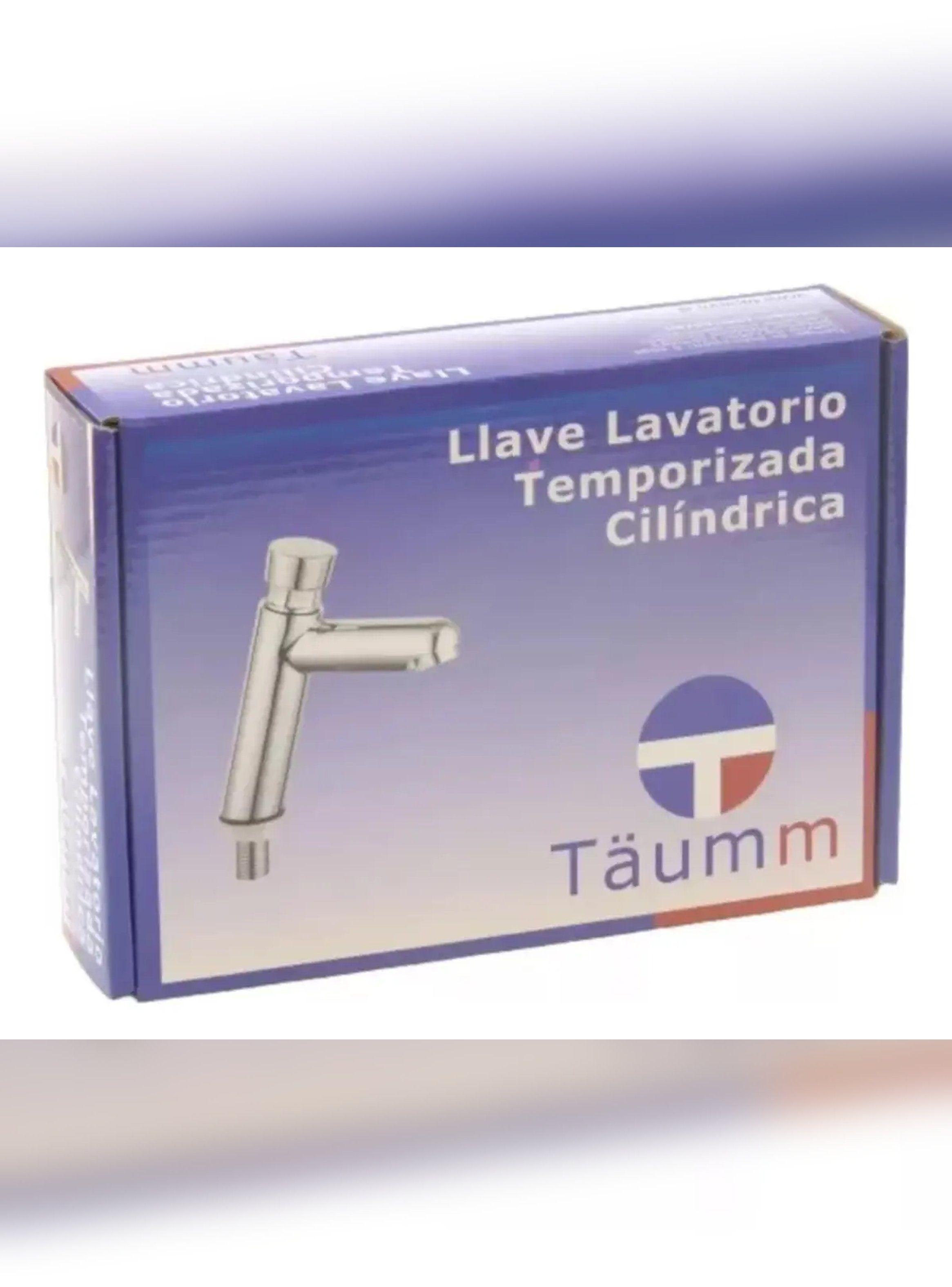 Llave Grifo Lavatorio Temporizada Cilindrica Marca Taumm-5