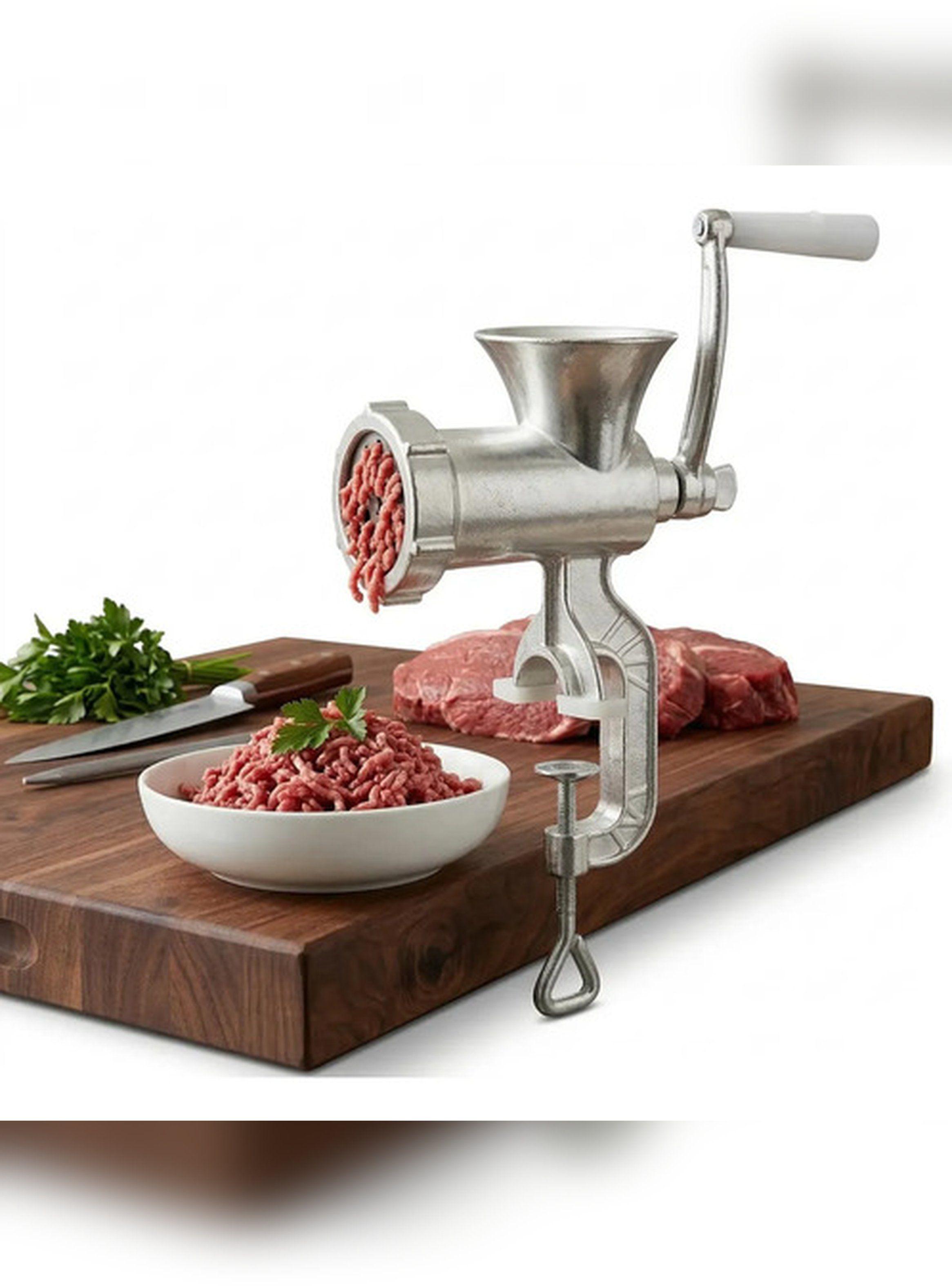 Moledora Picadora Manual de Carne Con Manilla y Prensa-1
